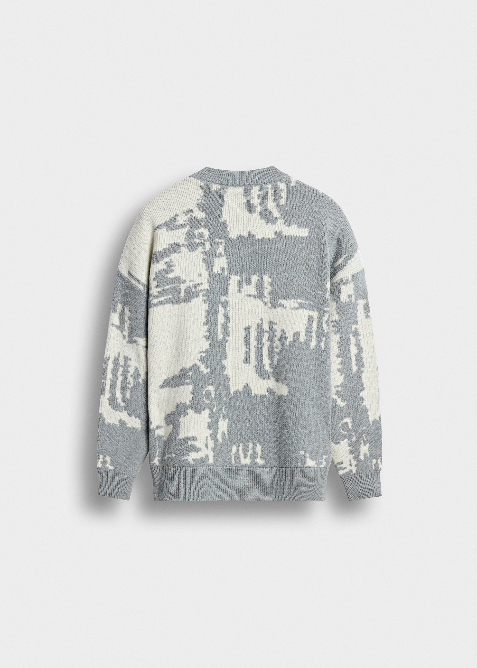 burocs-knit-sweater-strickpullover-grau-oversized-jacquard image 2