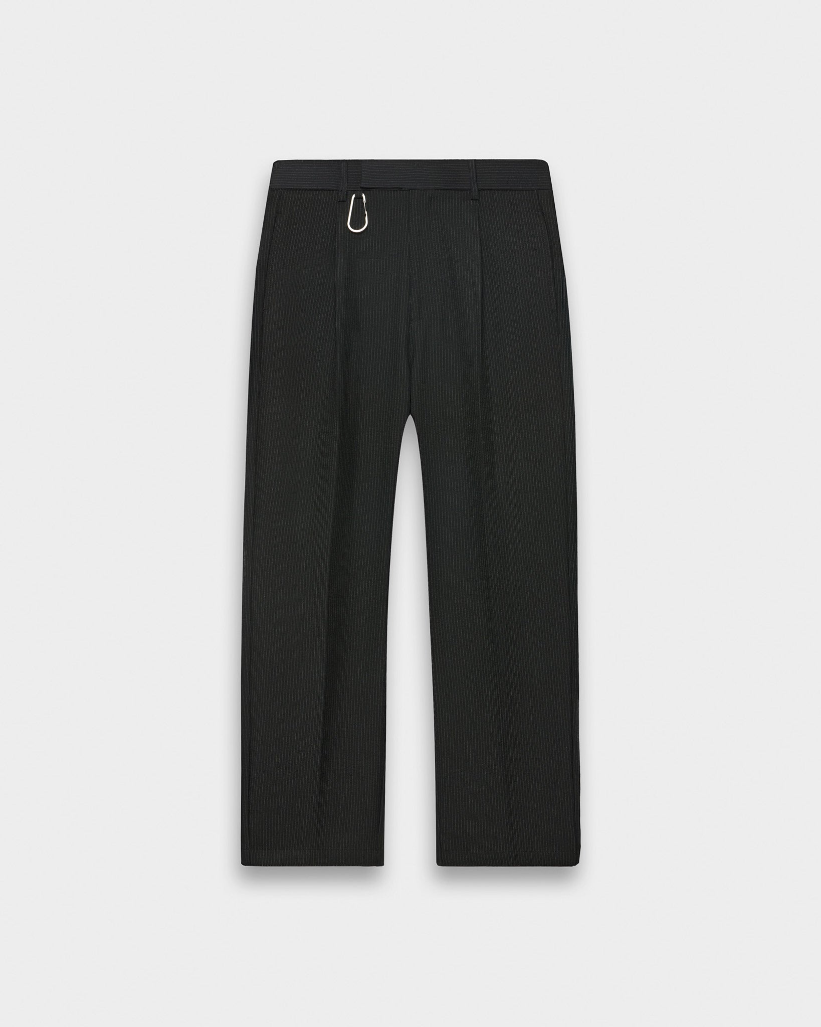 eightyfive-bottoms-pinstriped-regular-tailored-pants-hose-schwarz-nadelstreifen image 1