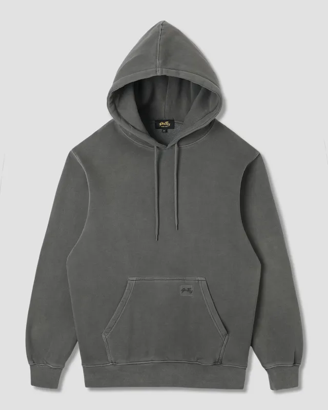 stan-ray-hoods-patch-hood-hoodie-washed-black-baumwolle image 1