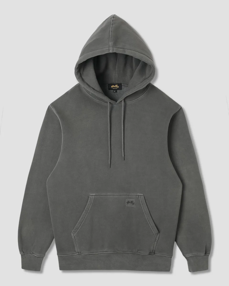 stan-ray-hoods-patch-hood-hoodie-washed-black-baumwolle image 1