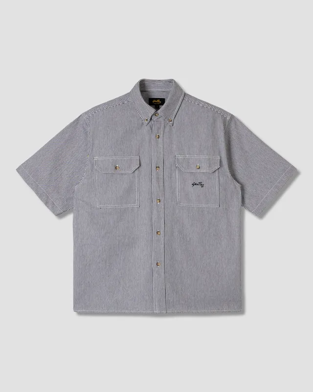 stan-ray-work-shirt-hemd-aged-hickory-stripe-baumwolle image 1