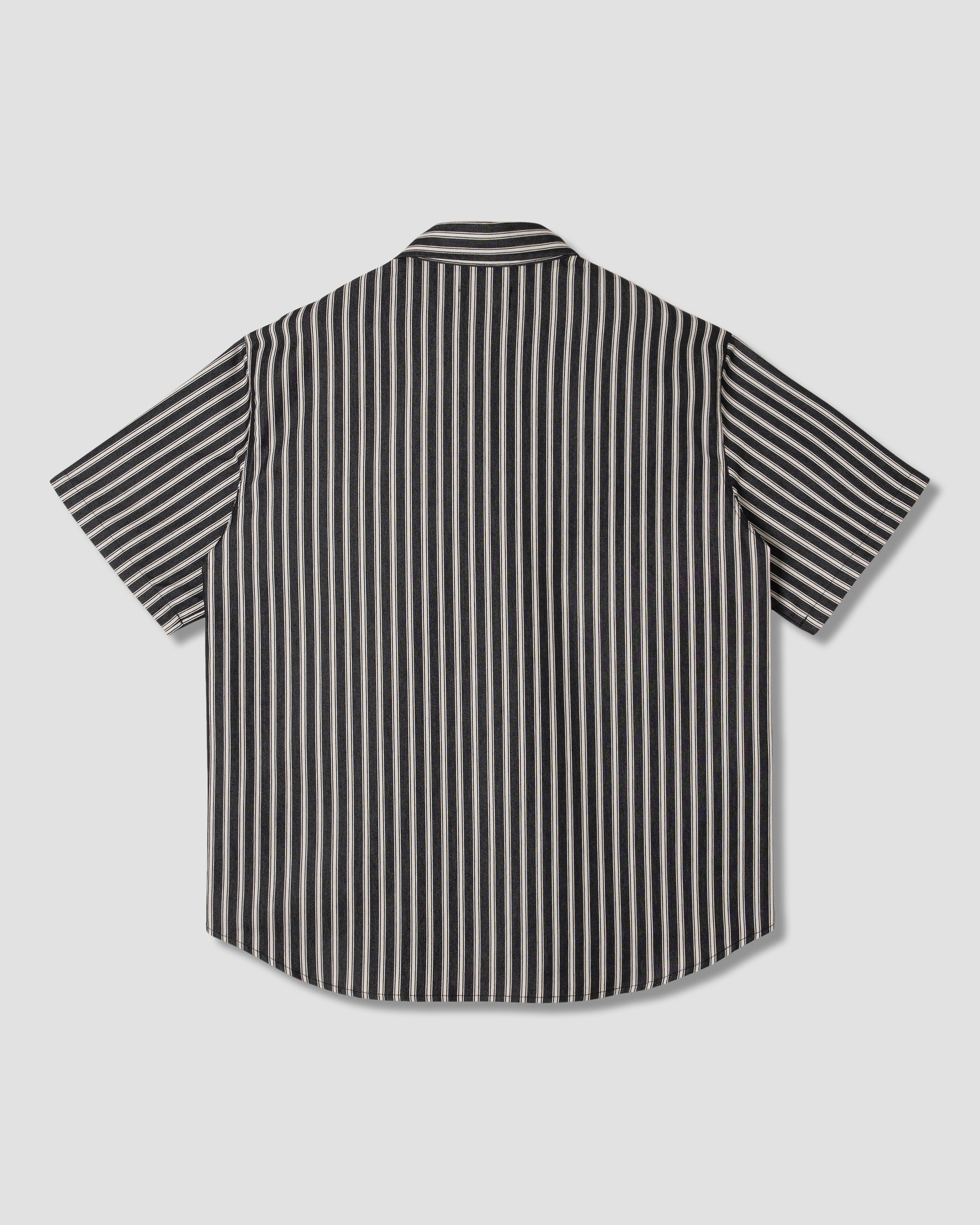 stan-ray-flannel-shirt-kurzarmhemd-charcoal-stripe image 2