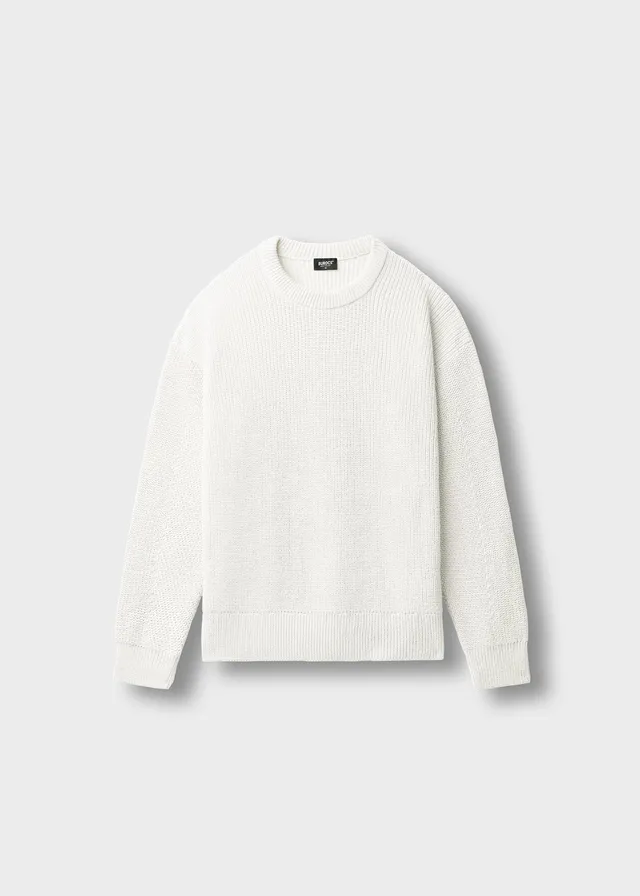 burocs-knitwear-chunky-knit-sweater-ecru-grobstrick image 1