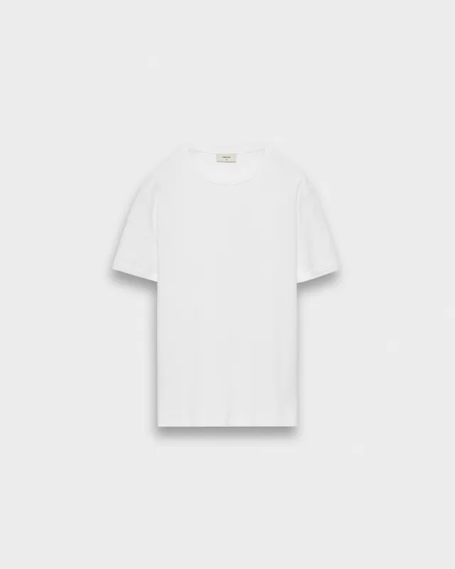 eightyfive-signature-t-shirt-herren-slim-fit-wei-baumwolle image 1