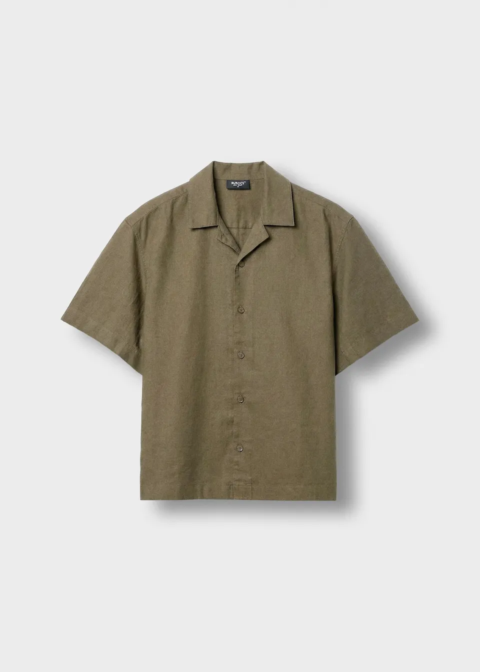 burocs-shirts-linen-blend-short-sleeve-shirt-hemd-khaki-leinen image 1