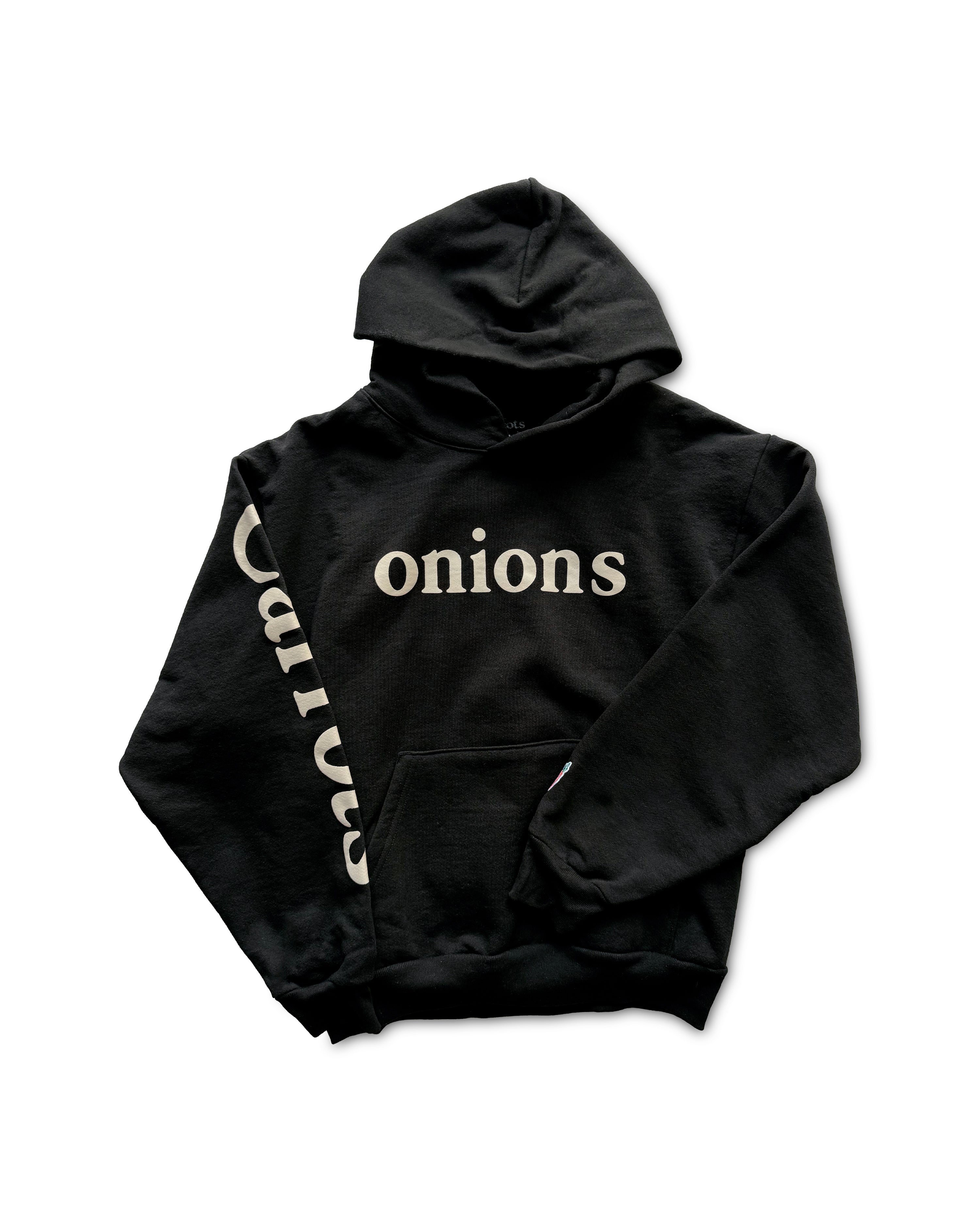 carrots-onions-wordmark-hoodie-schwarz-heavy-fleece image 1