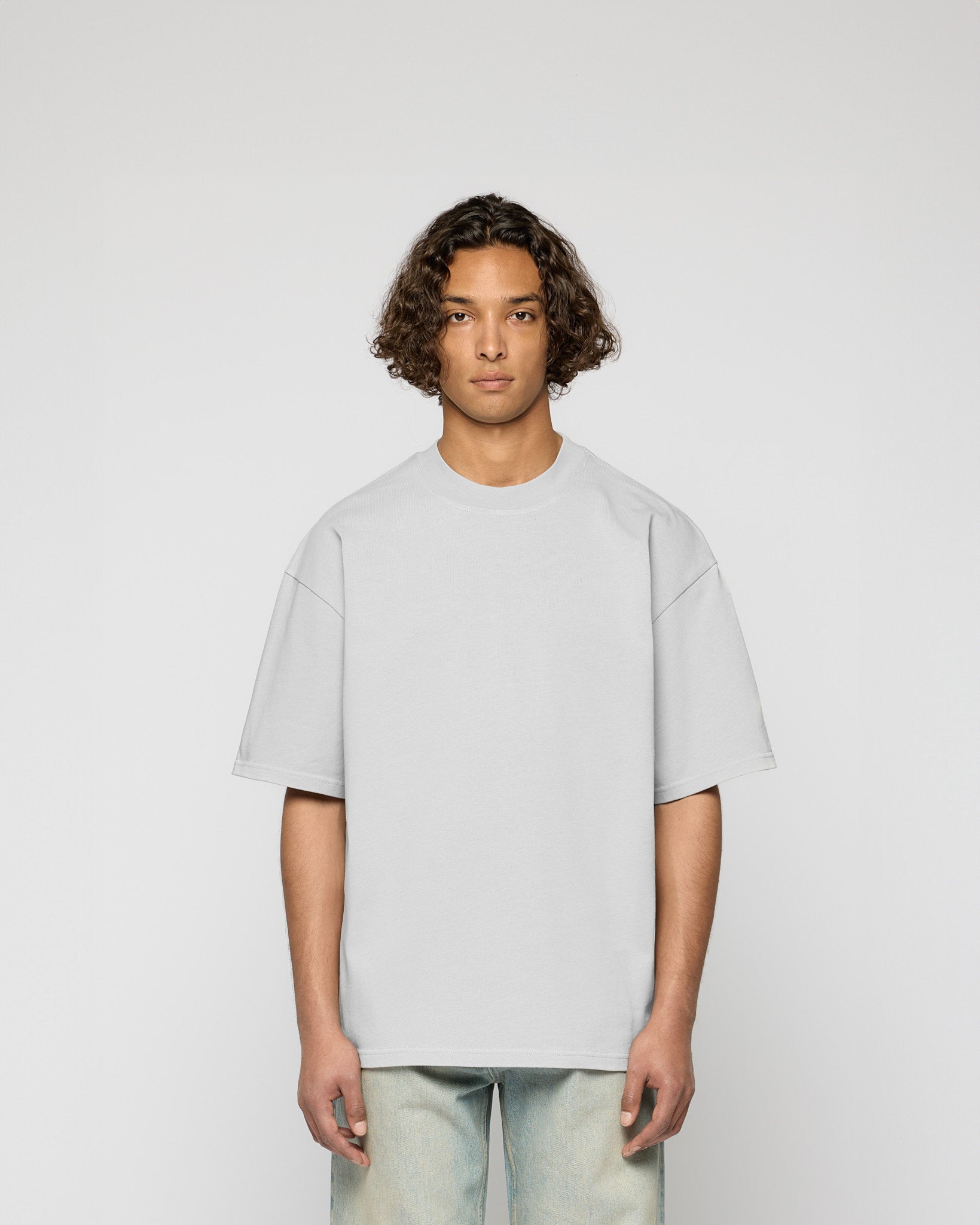eightyfive-signature-oversized-t-shirt-light-grey-320gsm image 2