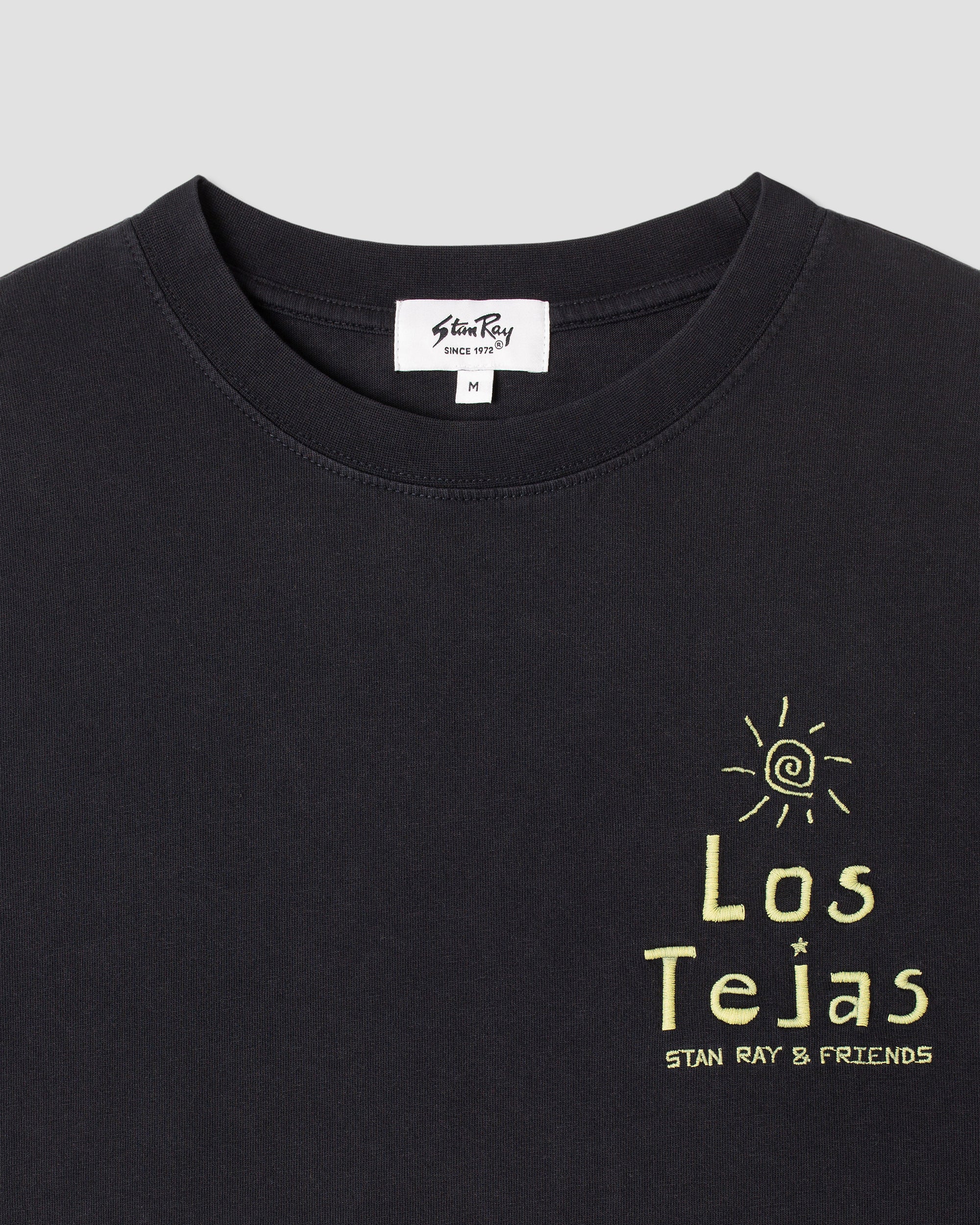 stan-ray-los-tejas-t-shirt-washed-black-stickerei image 4