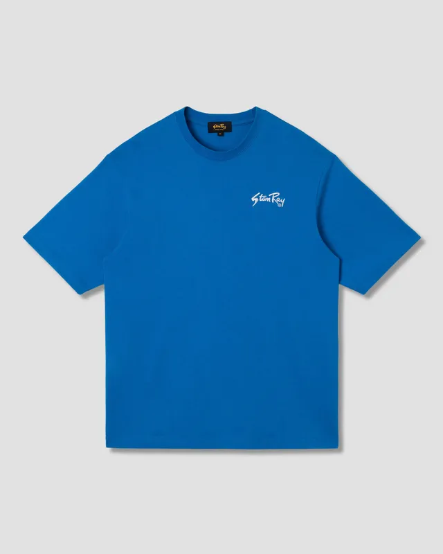 stan-ray-tees-emb-tee-imperial-blue-t-shirt-230gsm image 1