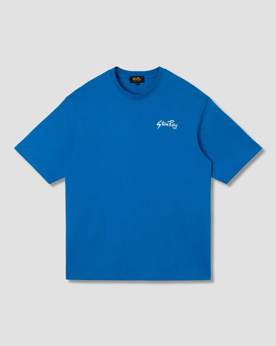 stan-ray-tees-emb-tee-imperial-blue-t-shirt-230gsm image 1