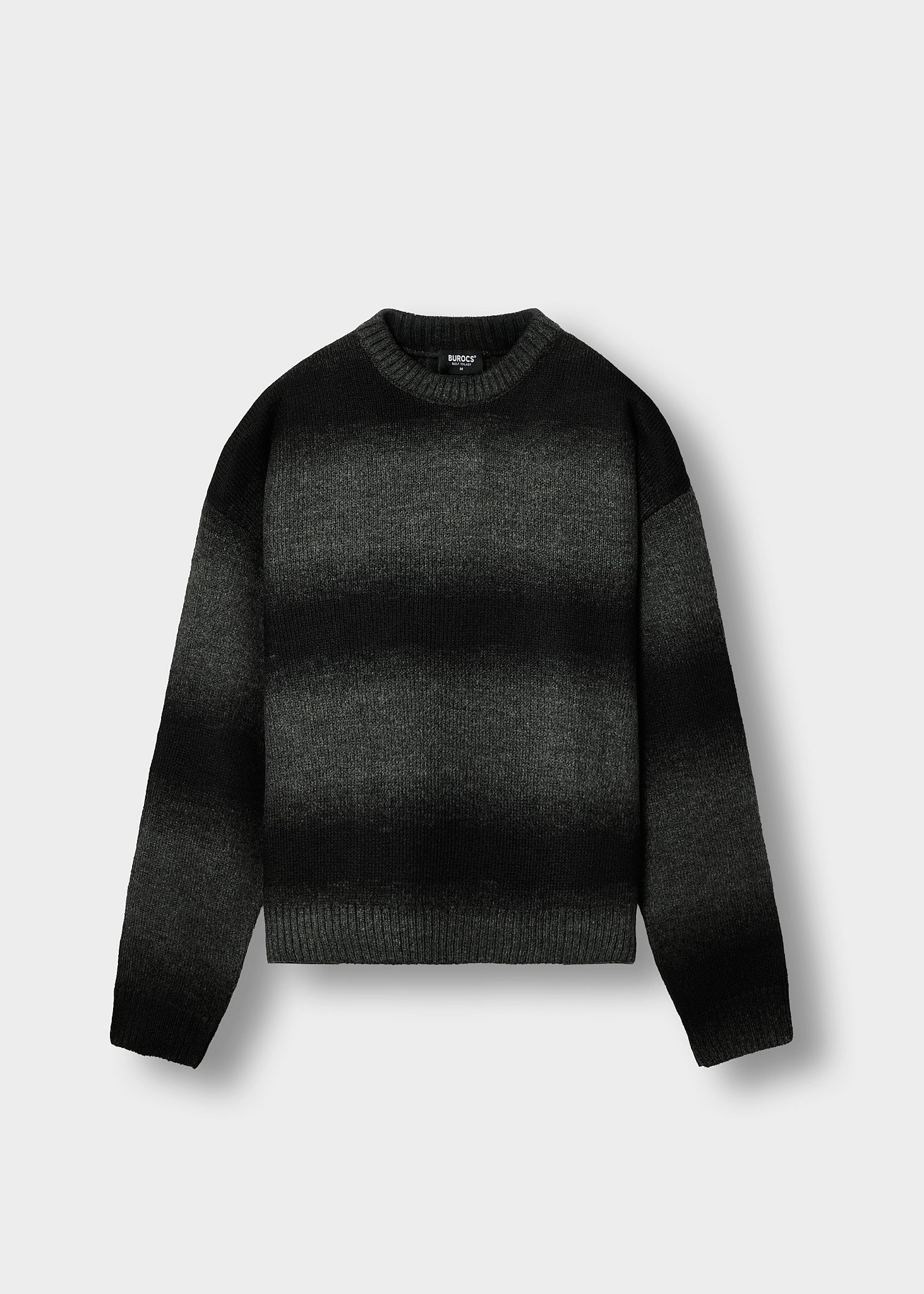 burocs-gradient-strickpullover-schwarz-oversized image 1