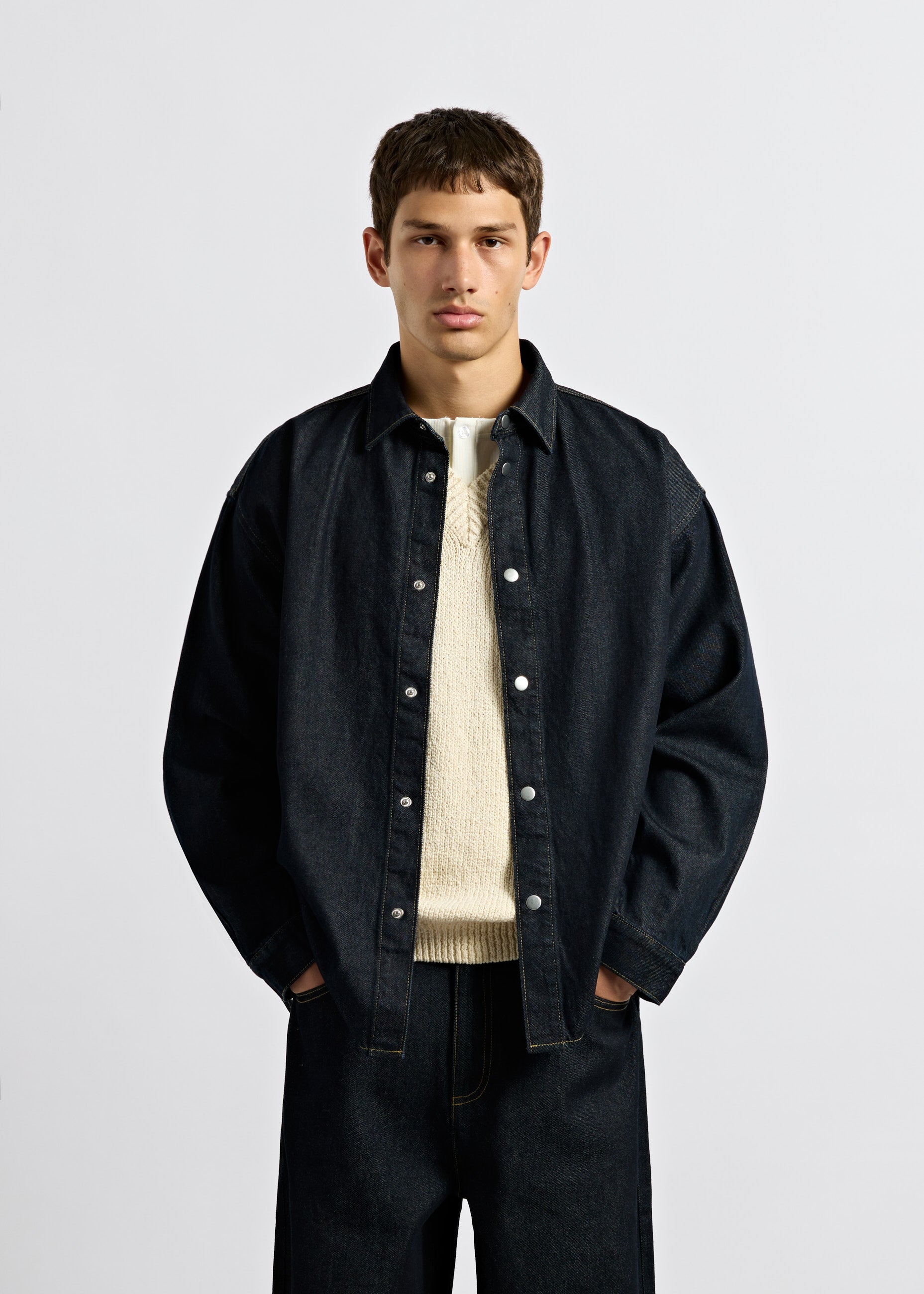 burocs-denim-raw-denim-overshirt-berhemd-raw-blue-relaxed-fit image 3