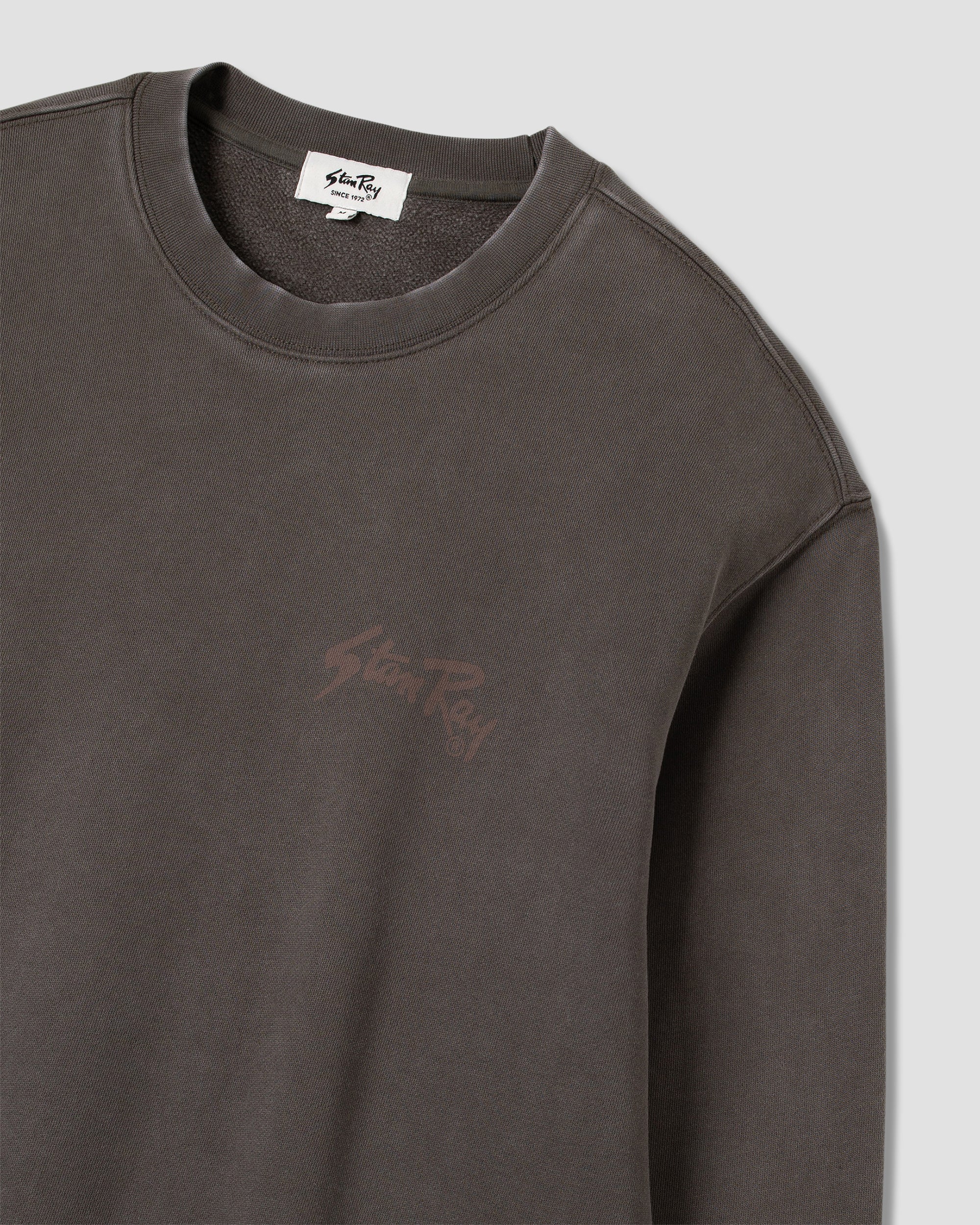 stan-ray-og-crew-sweatshirt-washed-black-ink-peyote-logo image 5