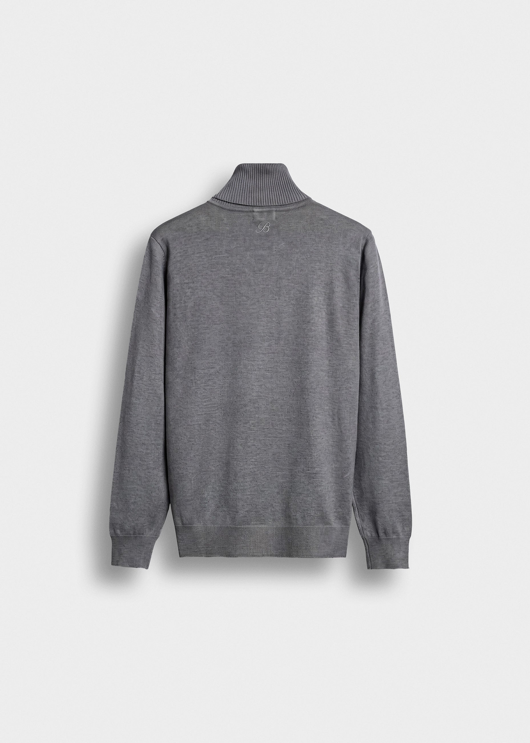 burocs-fine-knit-turtleneck-pullover-herren-grey-viskose image 2