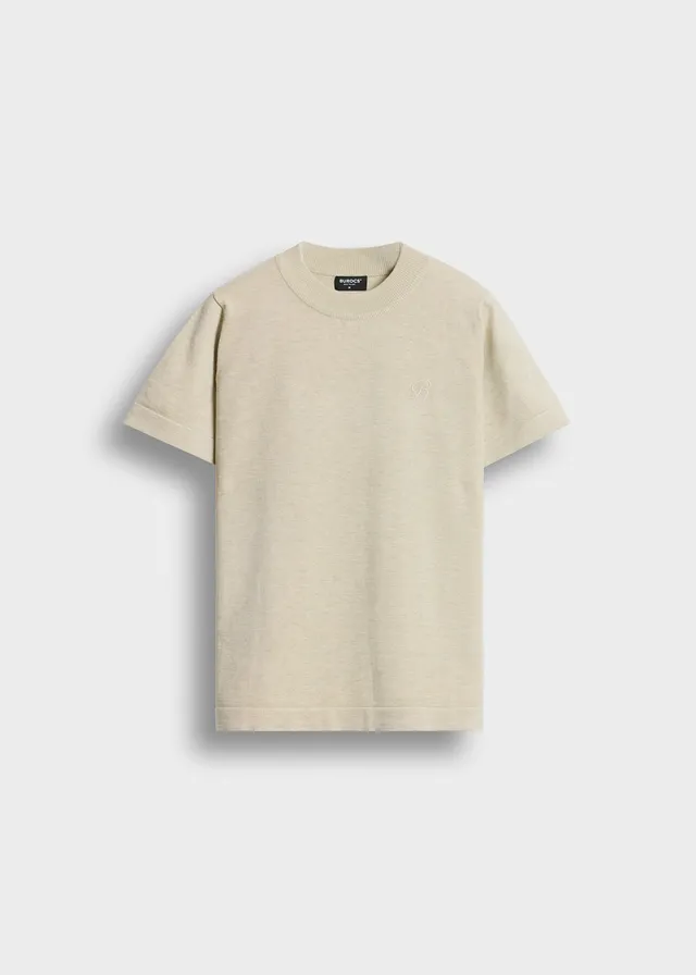 burocs-fine-knit-t-shirt-beige-melange-feinstrick image 1