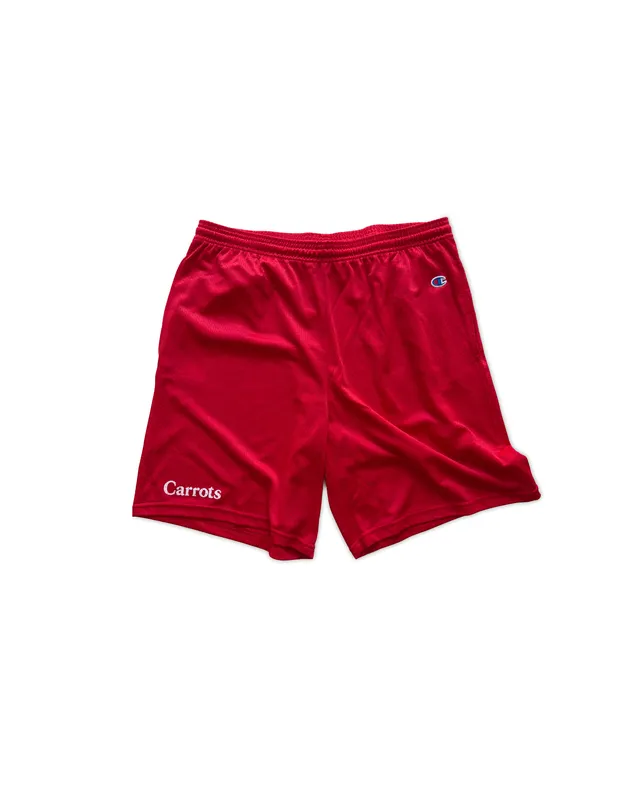 carrots-wordmark-mesh-champion-shorts-herren-rot image 1