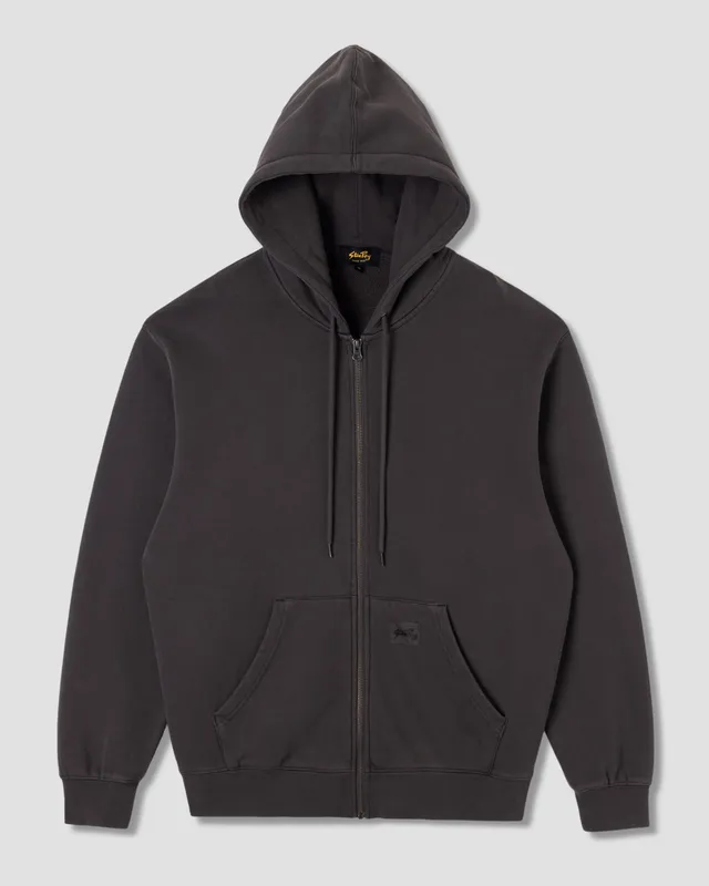 stan-ray-patch-zip-hood-kapuzenjacke-raven-black-baumwolle image 1