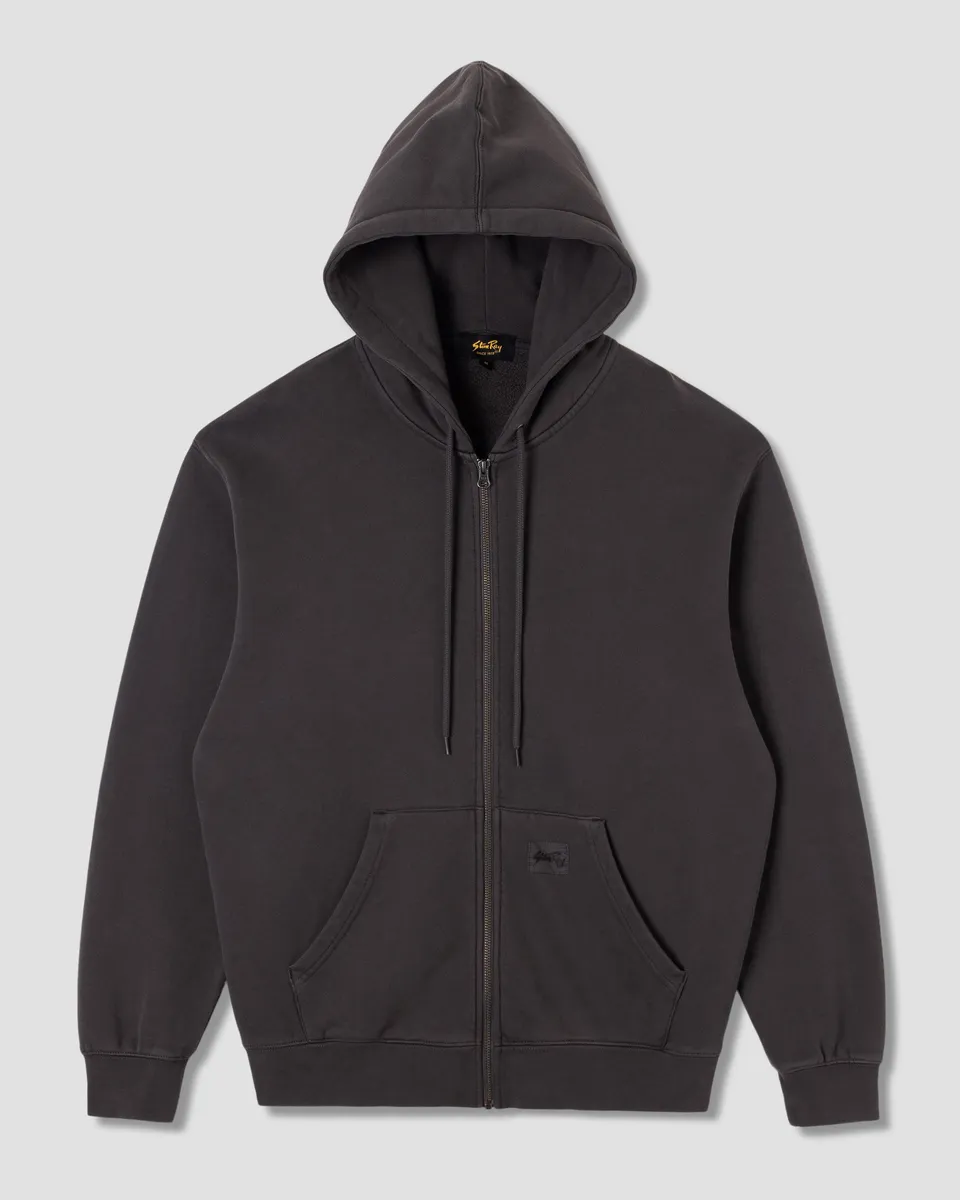 stan-ray-patch-zip-hood-kapuzenjacke-raven-black-baumwolle image 1