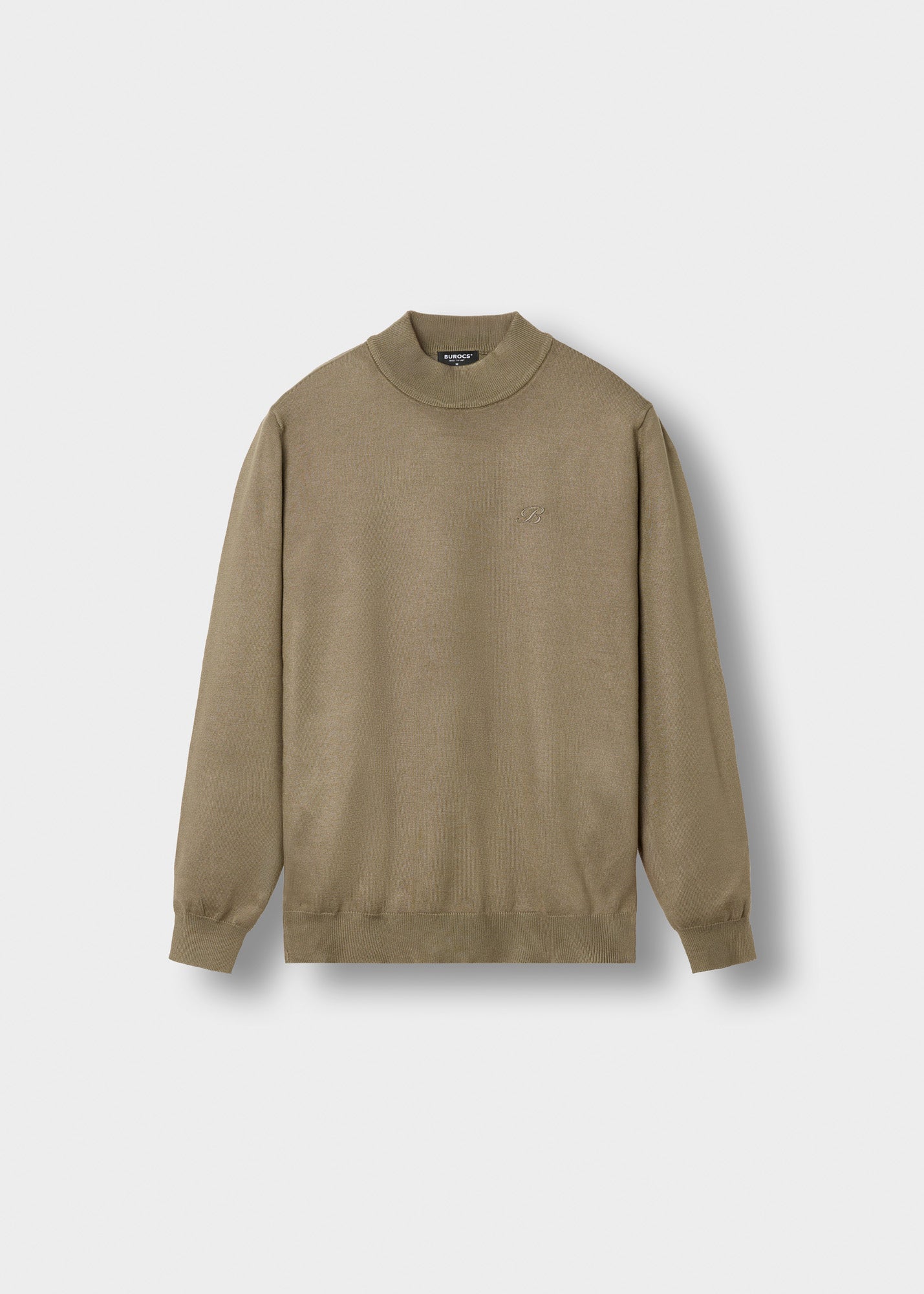 burocs-sweater-mock-neck-sweater-taupe-stehkragen image 1