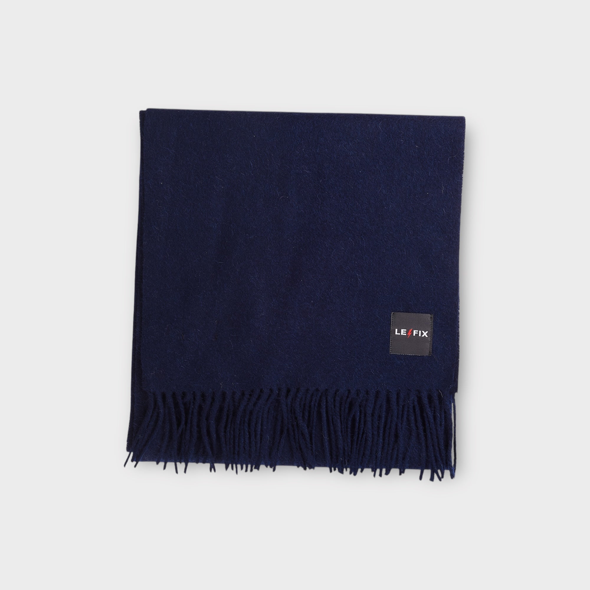 le-fix-wollschal-schal-navy-180x30cm image 1