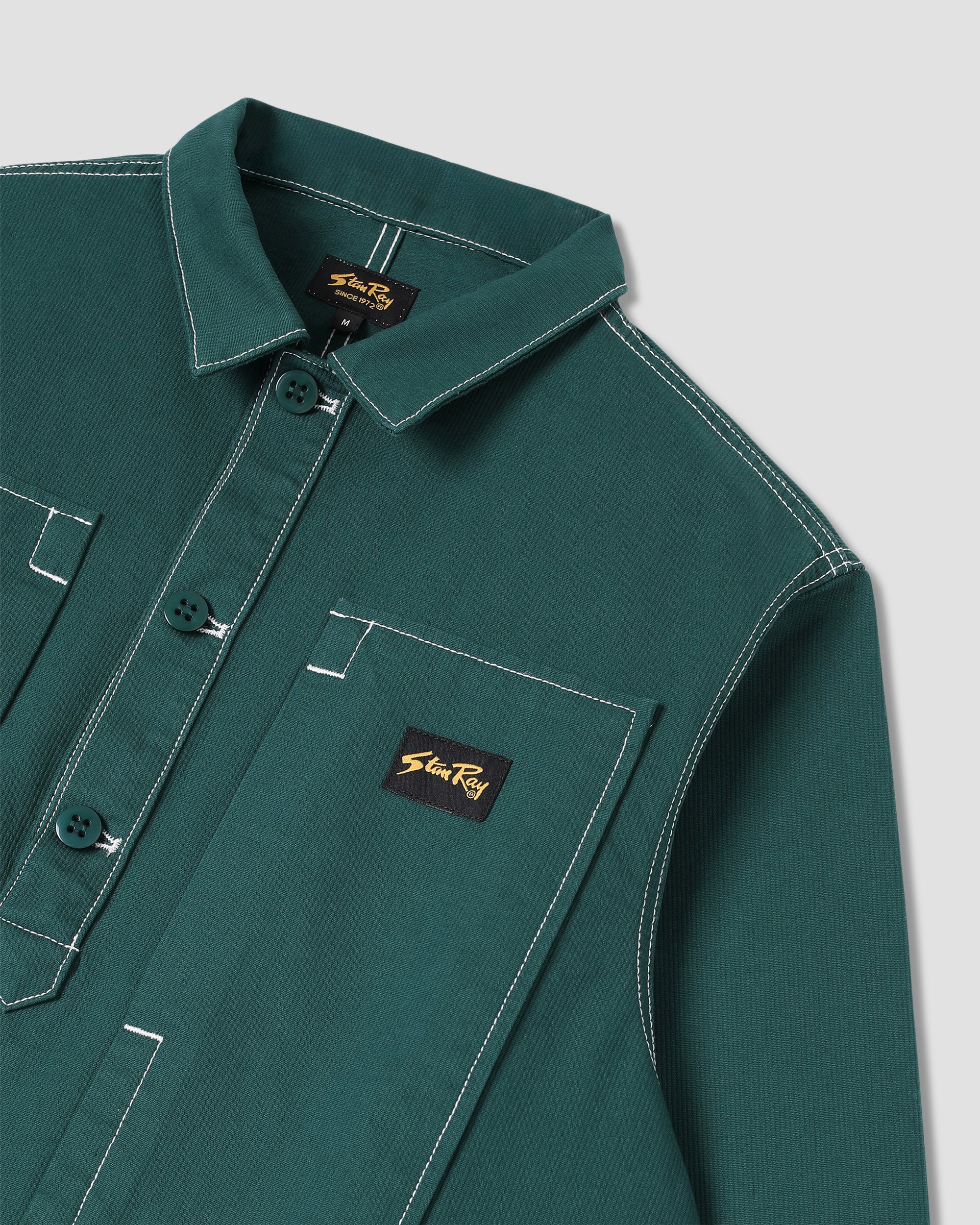 stan-ray-painters-pop-over-shirt-bedford-hemd-botanical-green image 6