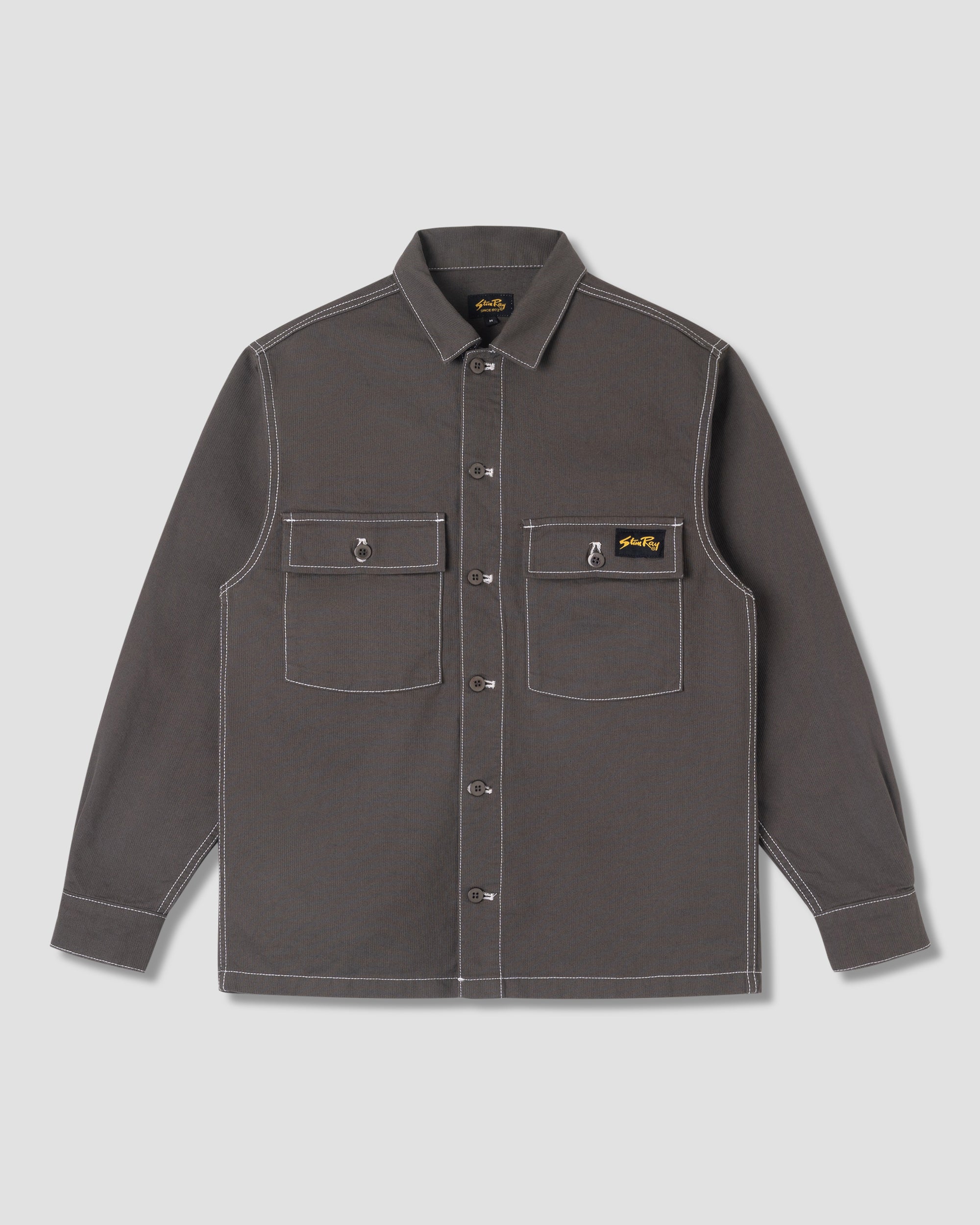 stan-ray-cpo-hemd-charcoal-bedford-arbeitshemd-herren image 1