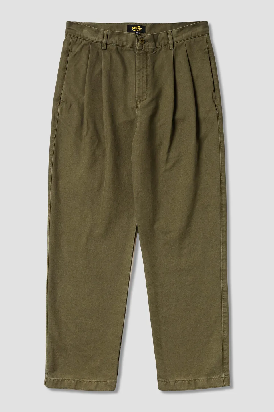 stan-ray-pleated-chino-olive-twill-chinohose-herren image 1