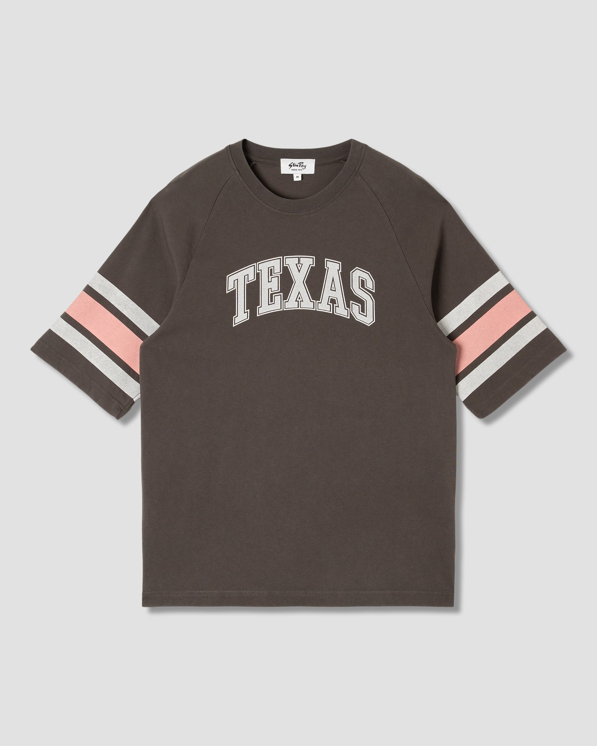 stan-ray-raglan-stripe-tee-t-shirt-washed-black-locker image 1