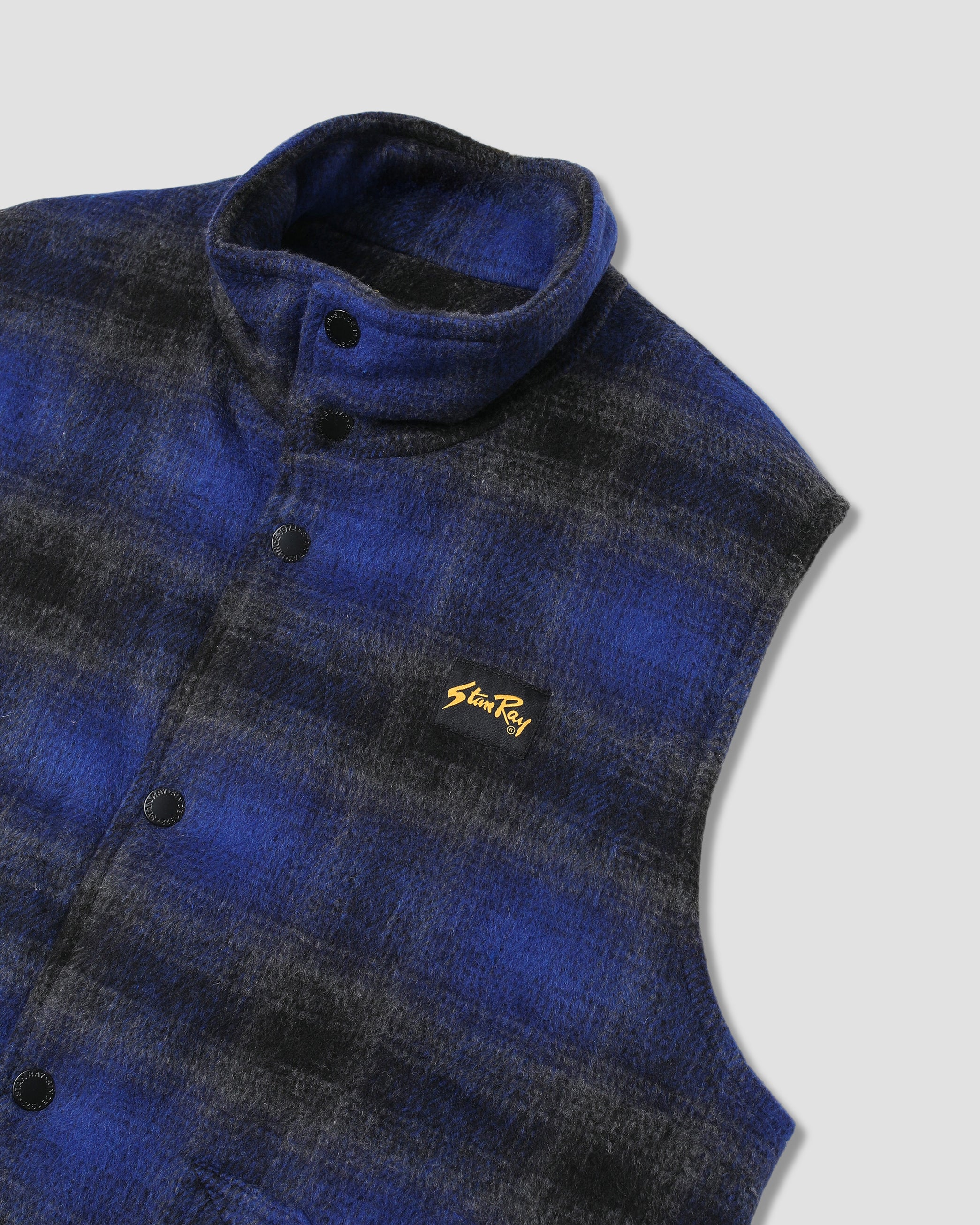 stan-ray-down-plaid-weste-navy-kariert-wattiert image 6