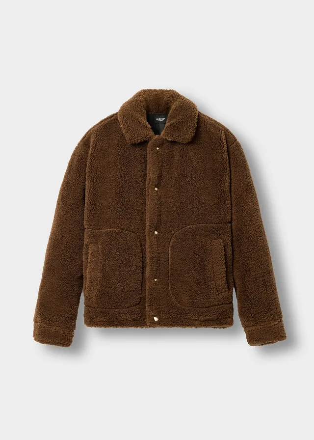 burocs-teddy-jacket-teddyjacke-braun-oversized image 1
