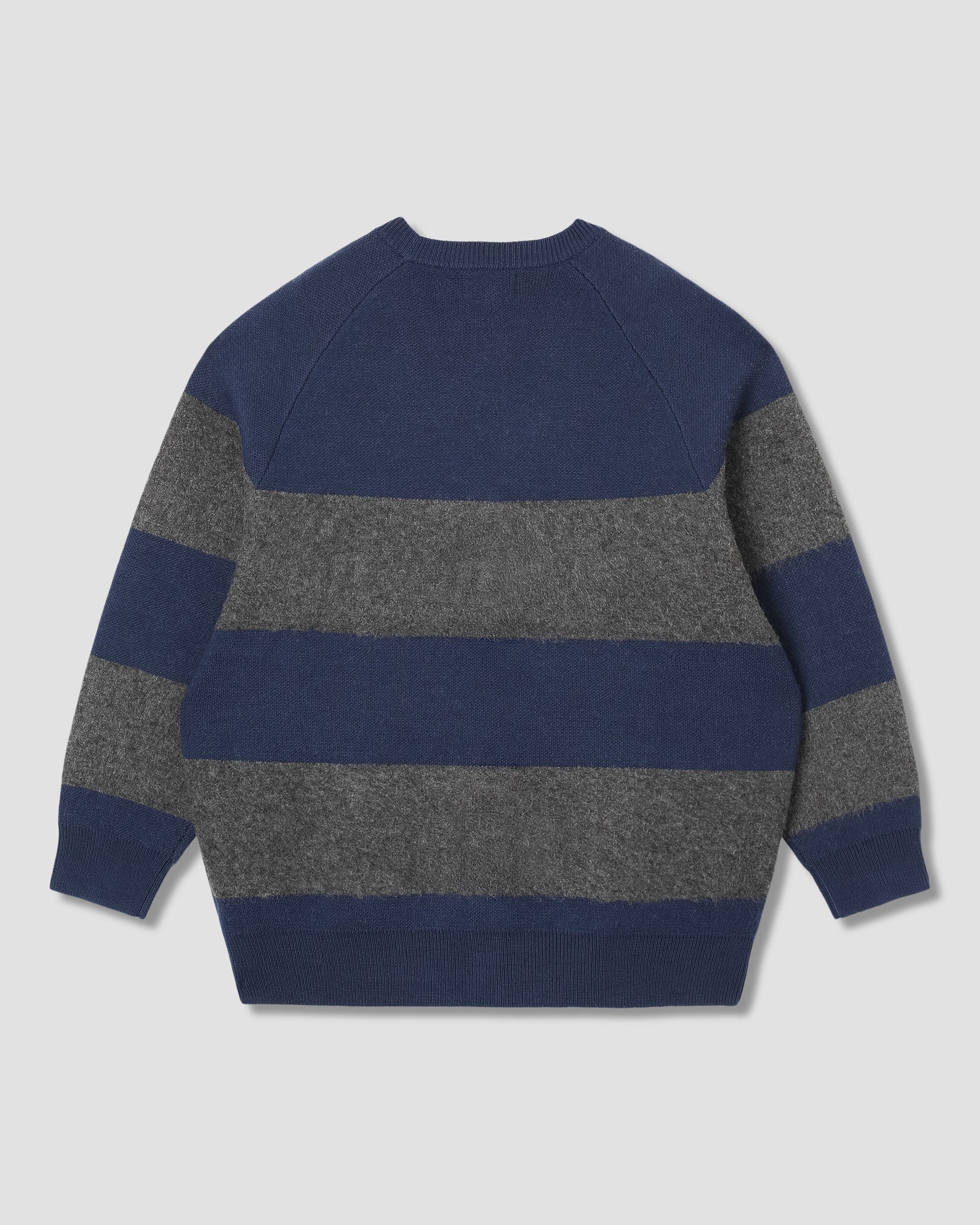 stan-ray-knitted-cardigan-strickjacke-navy-charcoal-stripe image 2