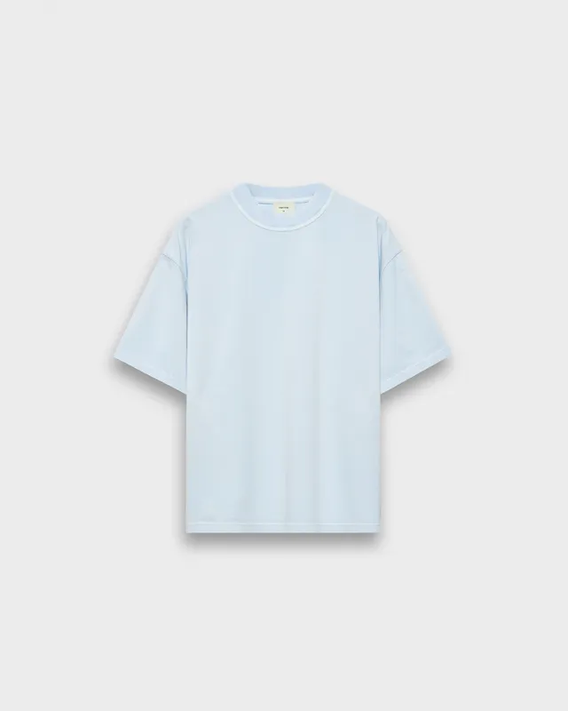 eightyfive-signature-light-t-shirt-washed-baby-blue-oversized image 1