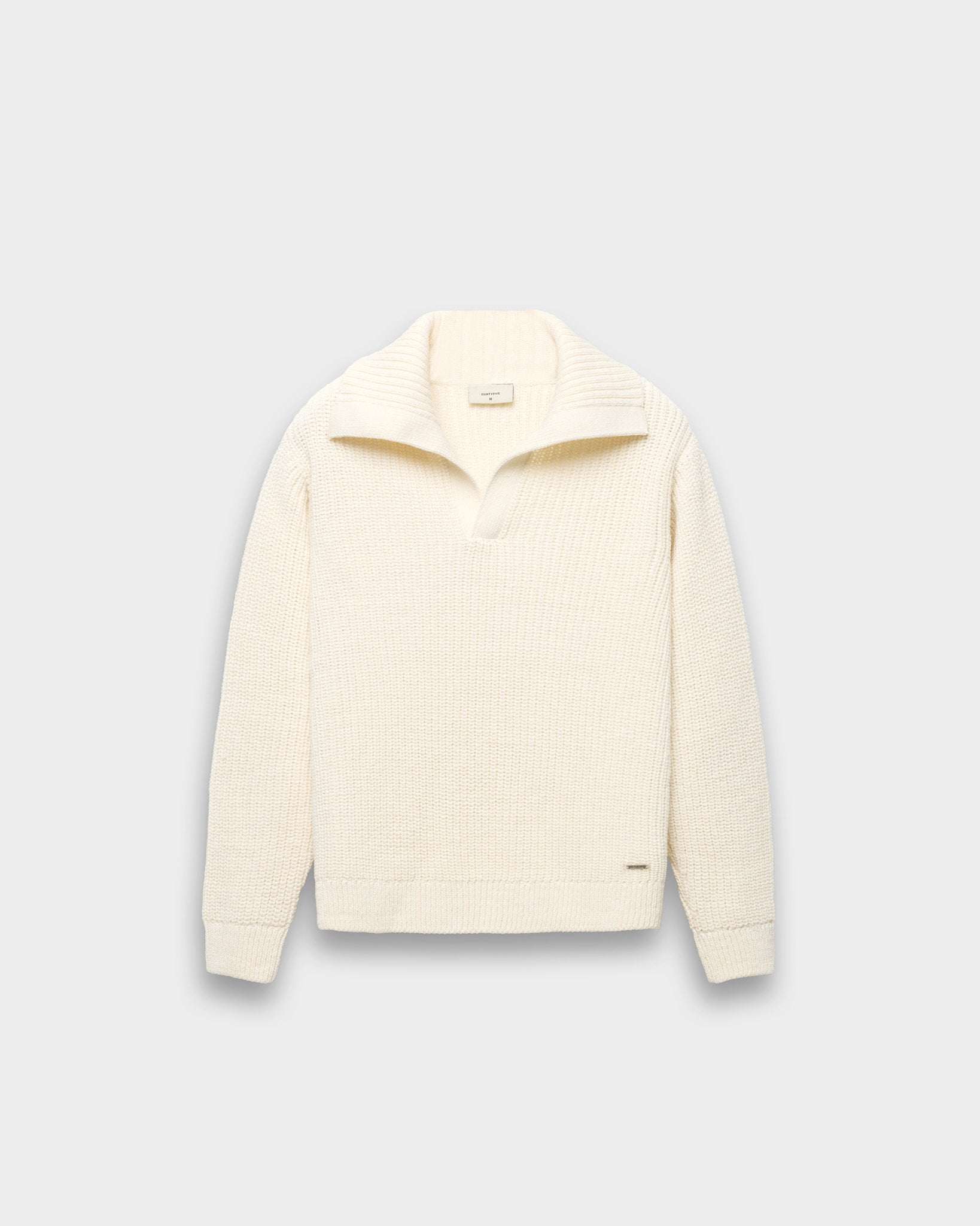 eightyfive-tops-knitted-polo-sweater-strickpullover-beige-wolle image 1