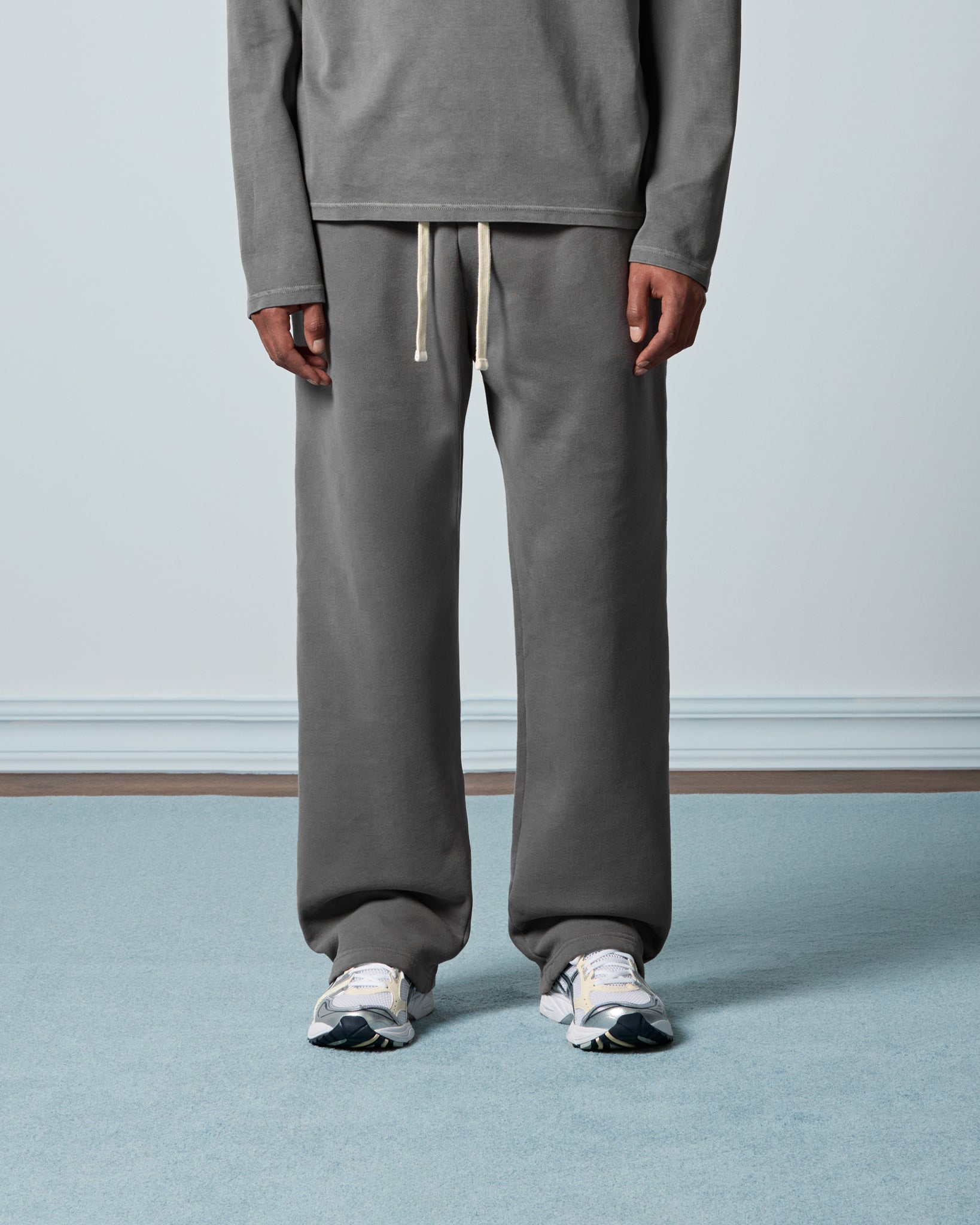 eightyfive-signature-wide-sweatpants-grey-baumwolle image 3