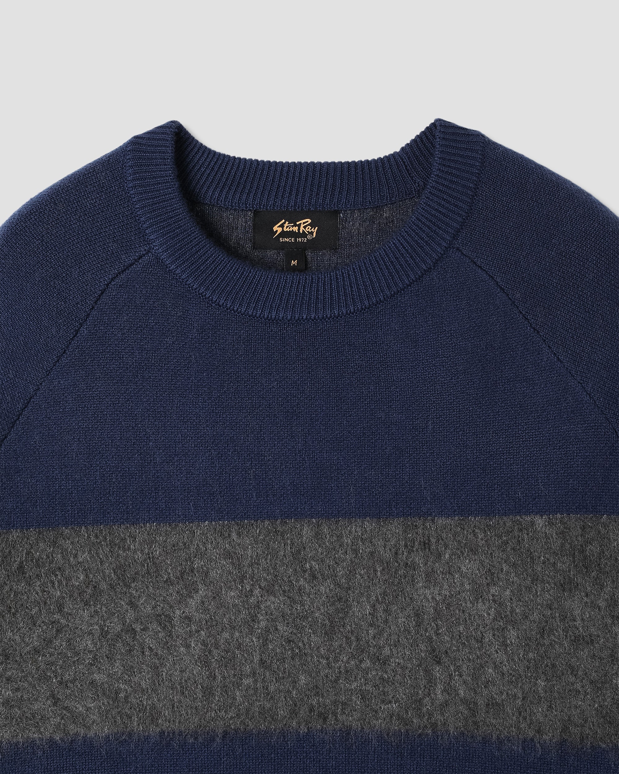 stan-ray-knitted-sweater-pullover-navy-charcoal-wolle image 3