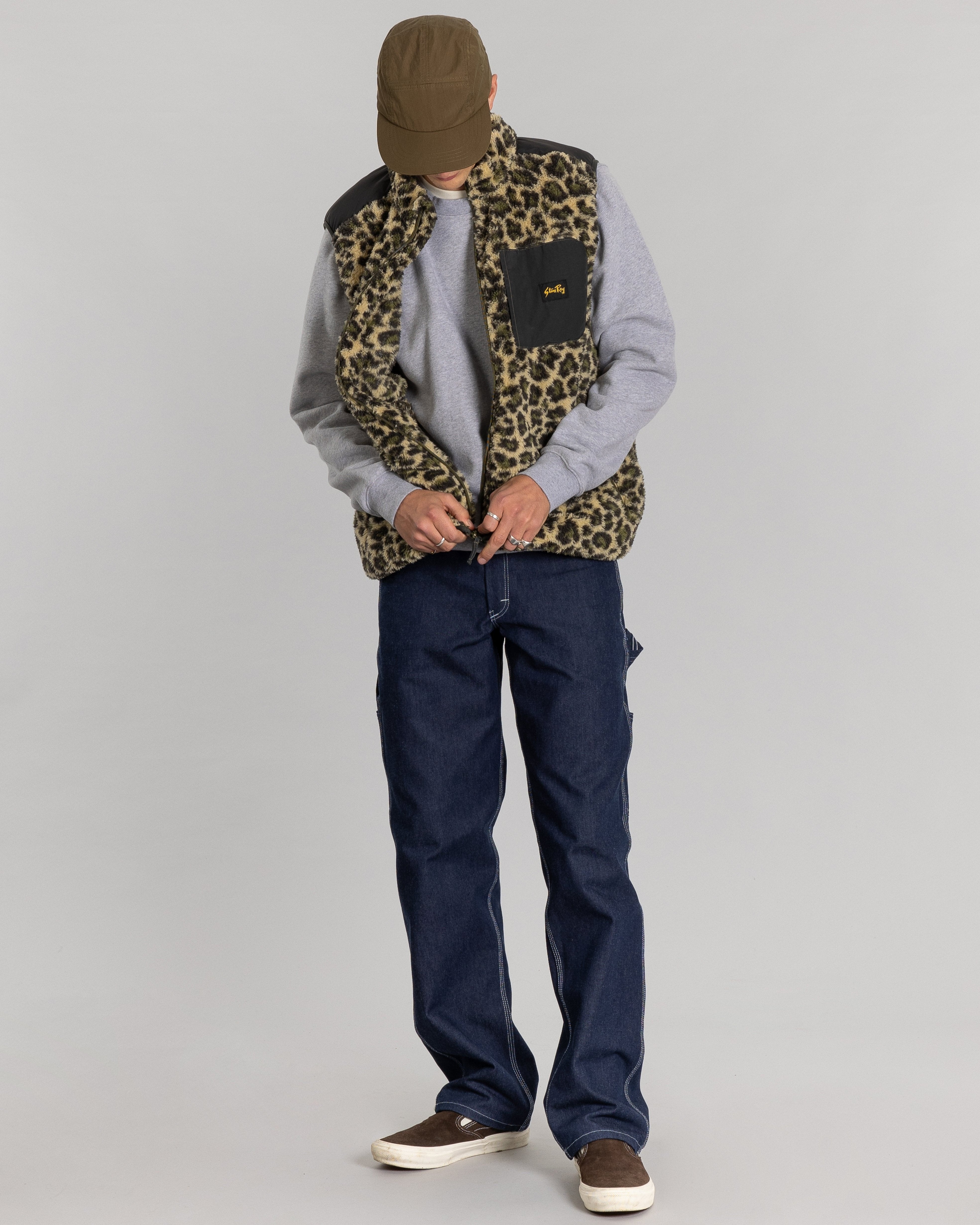 stan-ray-fleece-vest-weste-leopard-camo-warme-winterweste image 6