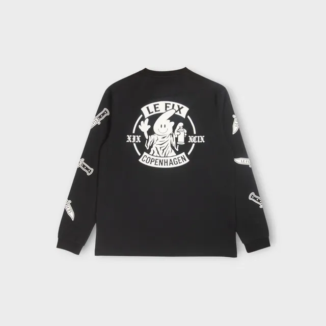 le-fix-knife-ls-longsleeve-schwarz-tigerprint image 1