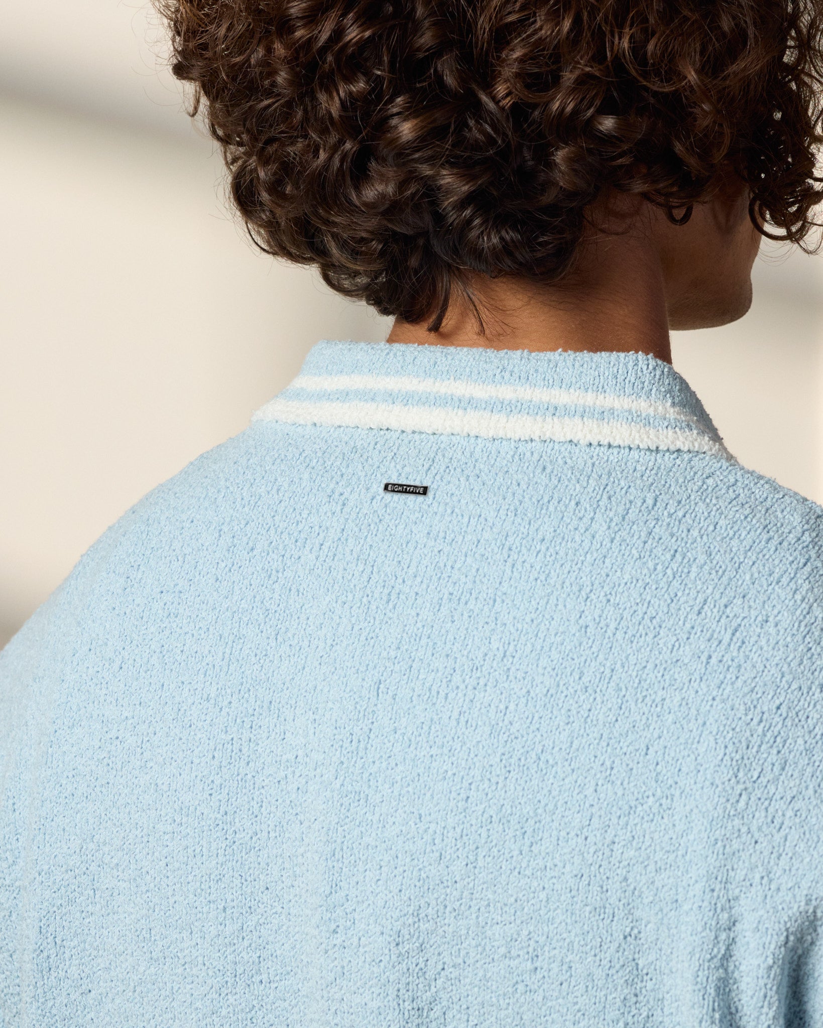 eightyfive-tops-boucle-polo-longsleeve-babyblue-white image 7