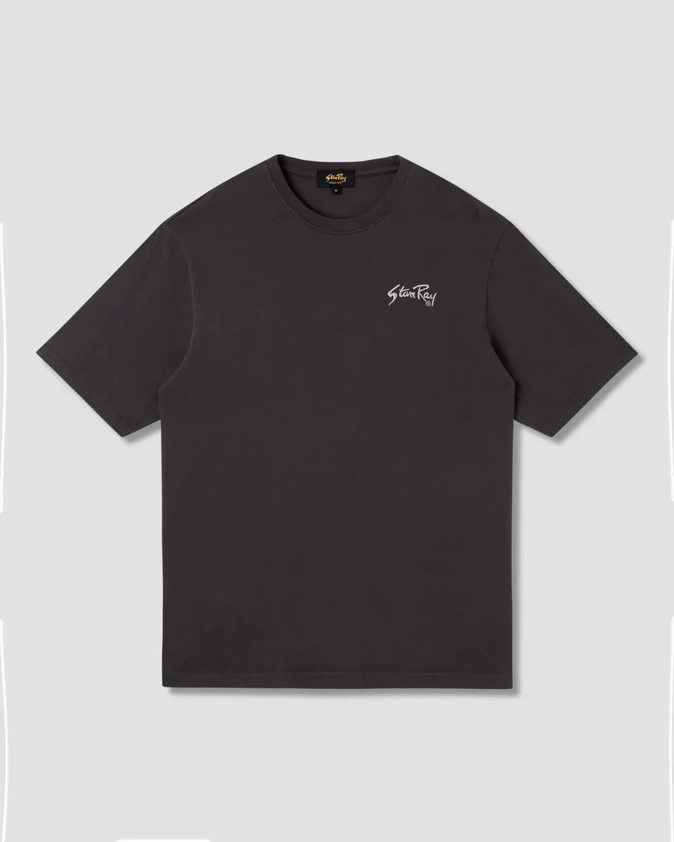 stan-ray-tees-emb-tee-t-shirt-raven-black-baumwolle image 1