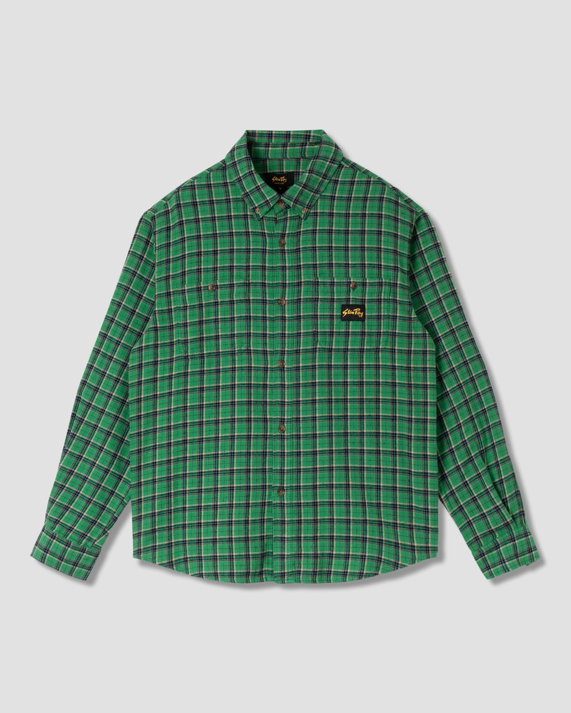 stan-ray-flannel-shirt-flanellhemd-summer-green-plaid-herren image 1