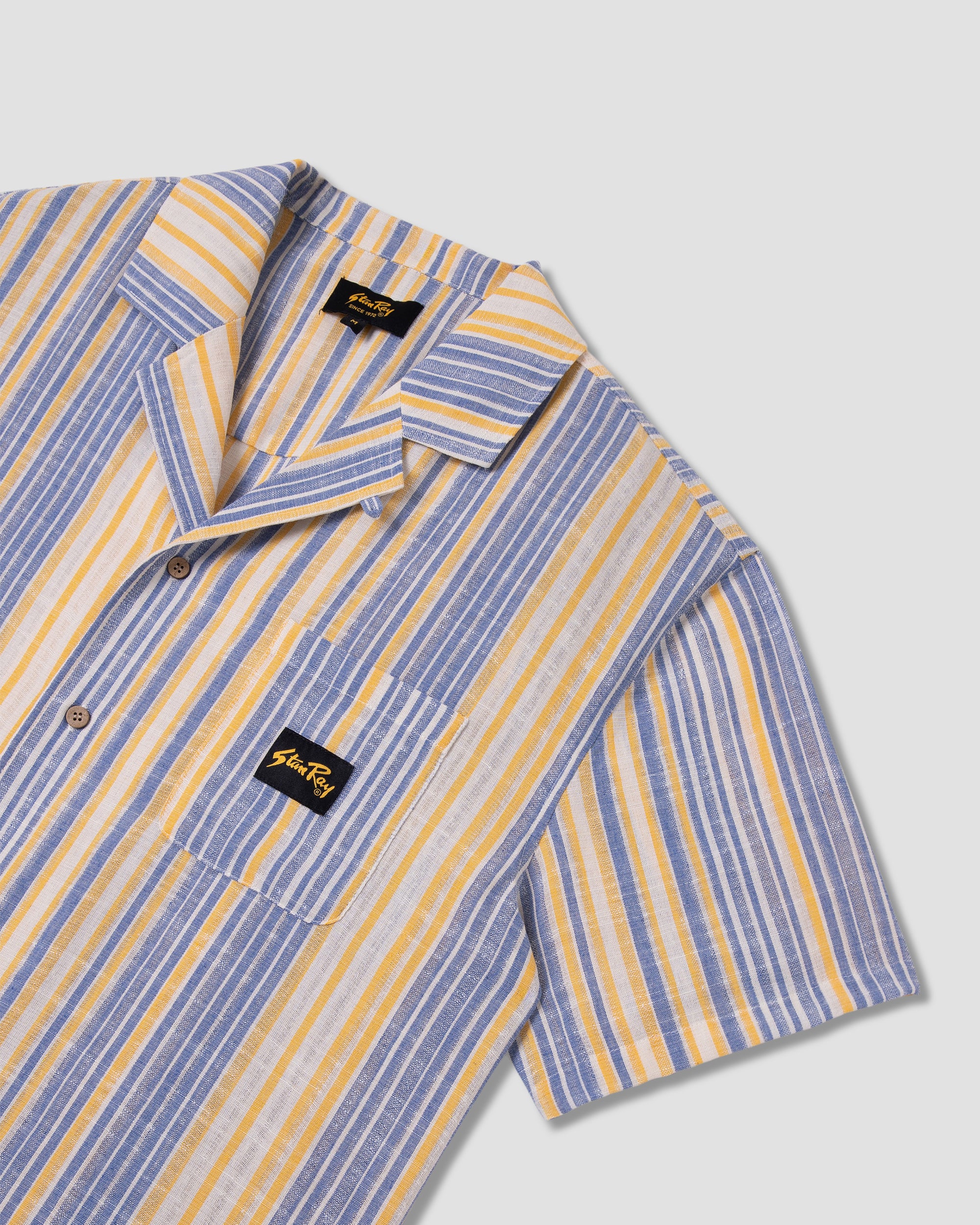 stan-ray-tour-shirt-kurzarmhemd-blue-yellow-stripe image 5