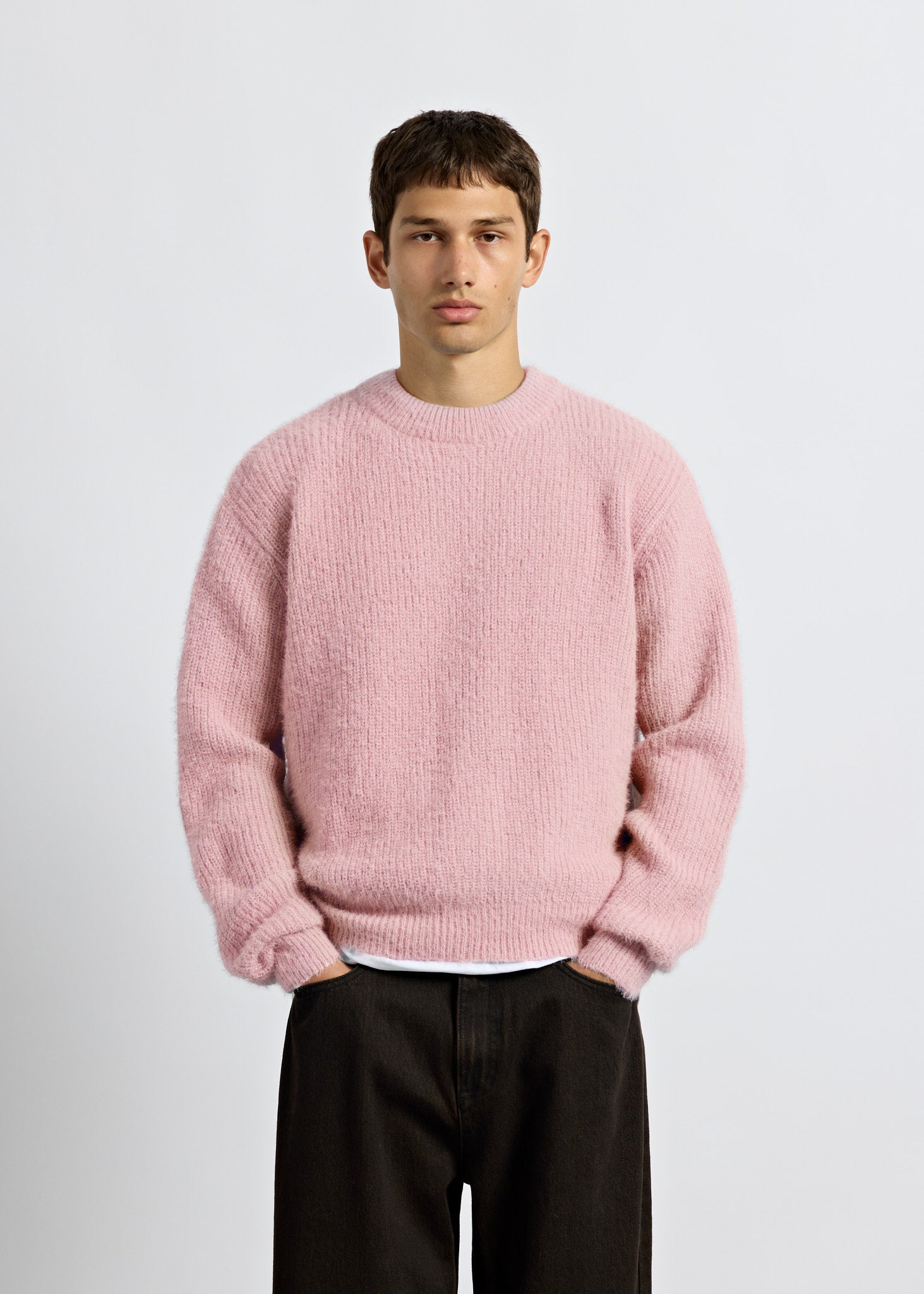 burocs-fuzzy-knit-crewneck-pullover-rosa-m image 3