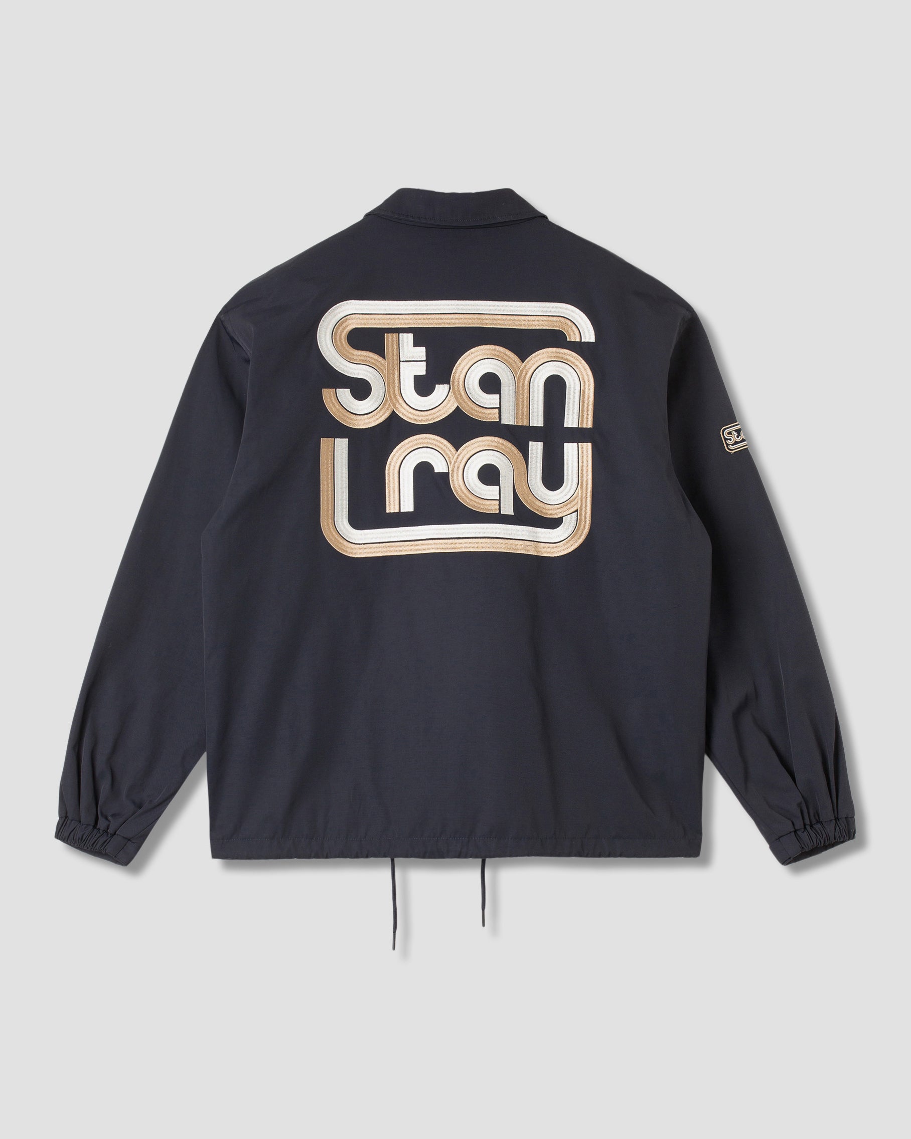 stan-ray-coach-jacket-coachjacke-navy-nylon-stickerei image 2