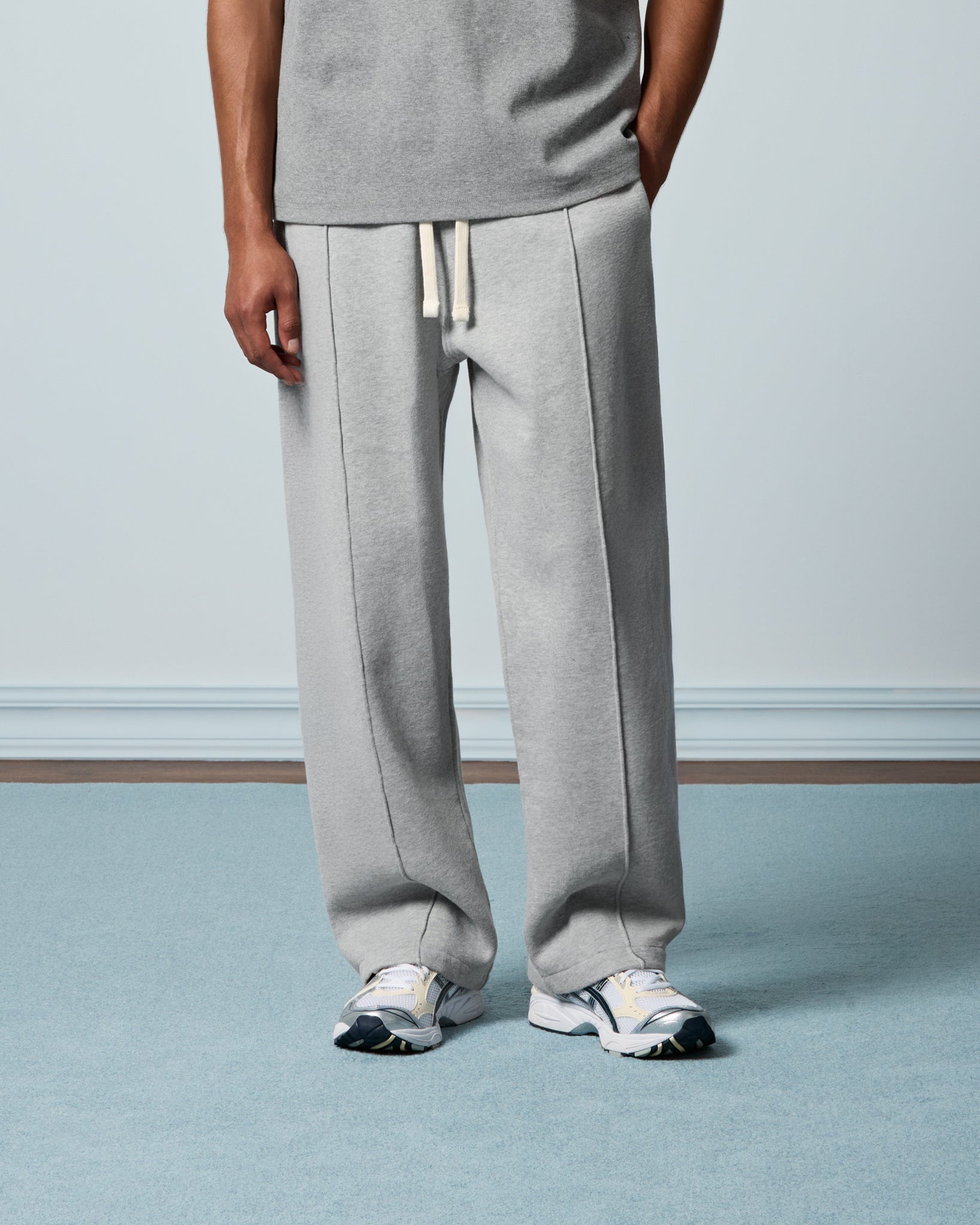 eightyfive-bottoms-wide-sweatpants-grey-melange-360gsm image 3