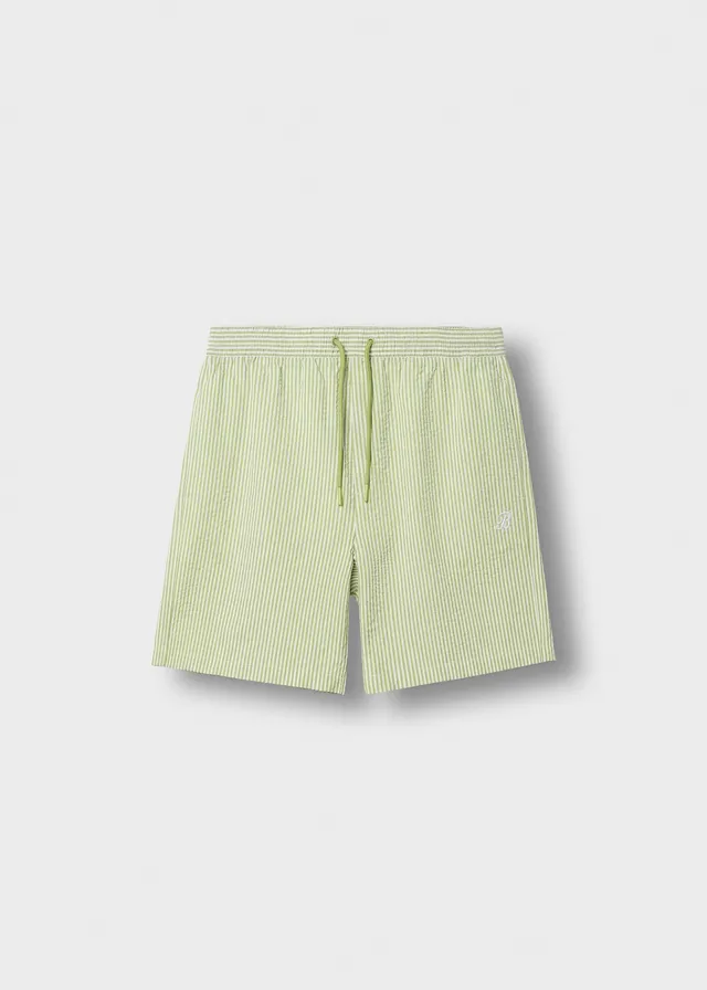 burocs-seersucker-swimshorts-shorts-gr-n-wei-polyester image 1