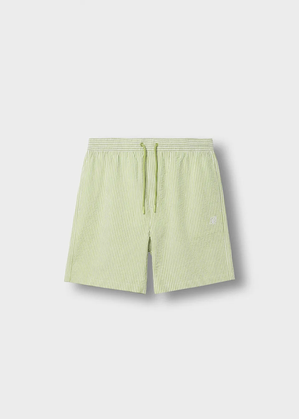burocs-seersucker-swimshorts-shorts-gr-n-wei-polyester image 1