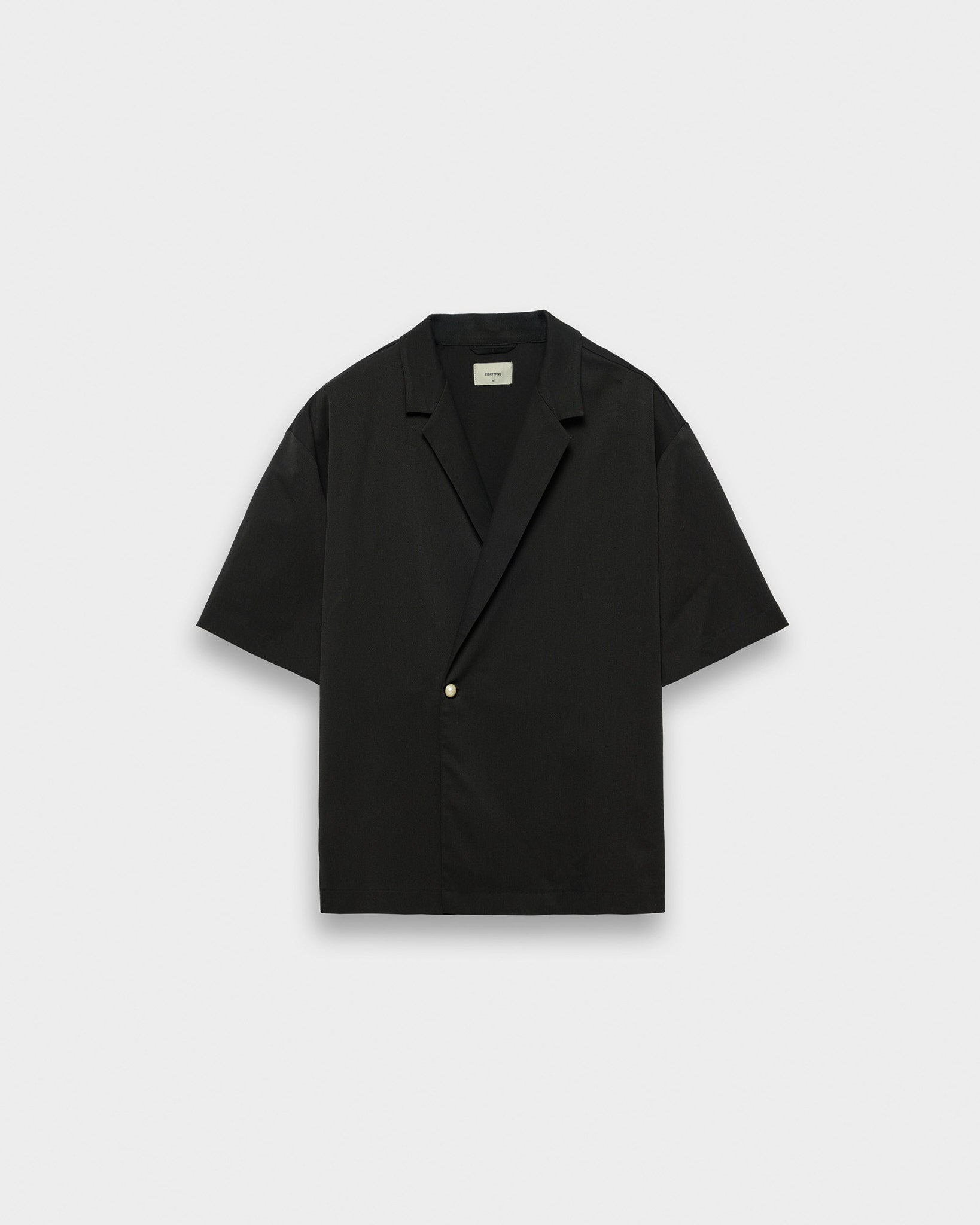 eightyfive-double-breasted-twill-shirt-black-m-relaxed image 1