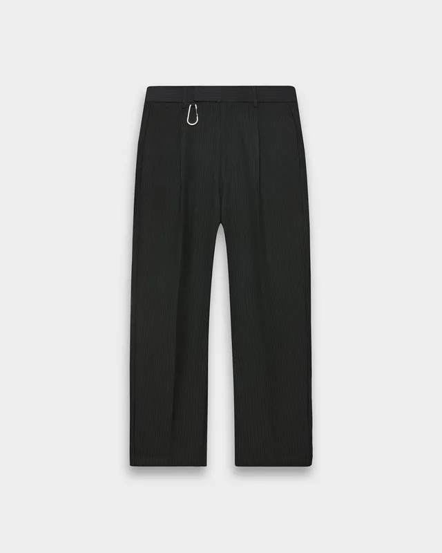 eightyfive-bottoms-pinstriped-regular-tailored-pants-hose-schwarz-nadelstreifen image 1