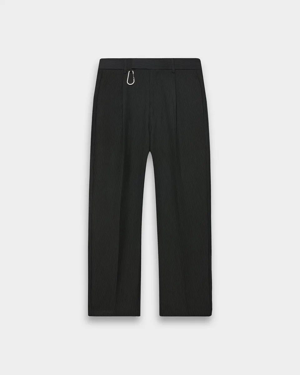 eightyfive-bottoms-pinstriped-regular-tailored-pants-hose-schwarz-nadelstreifen image 1