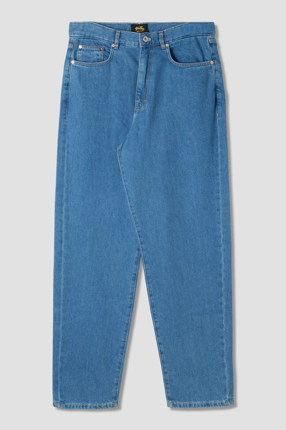 stan-ray-5-pocket-taper-jeans-mid-stonewash-denim image 1